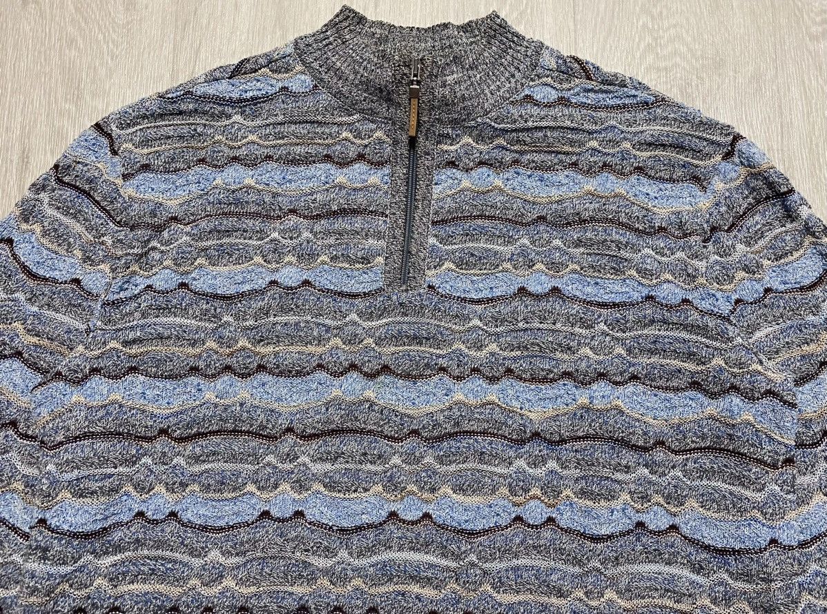 Missoni Vintage Missoni Multicolour Weave Cotton Viscose Zip Sweater Size US XL / EU 56 / 4 - 12 Thumbnail