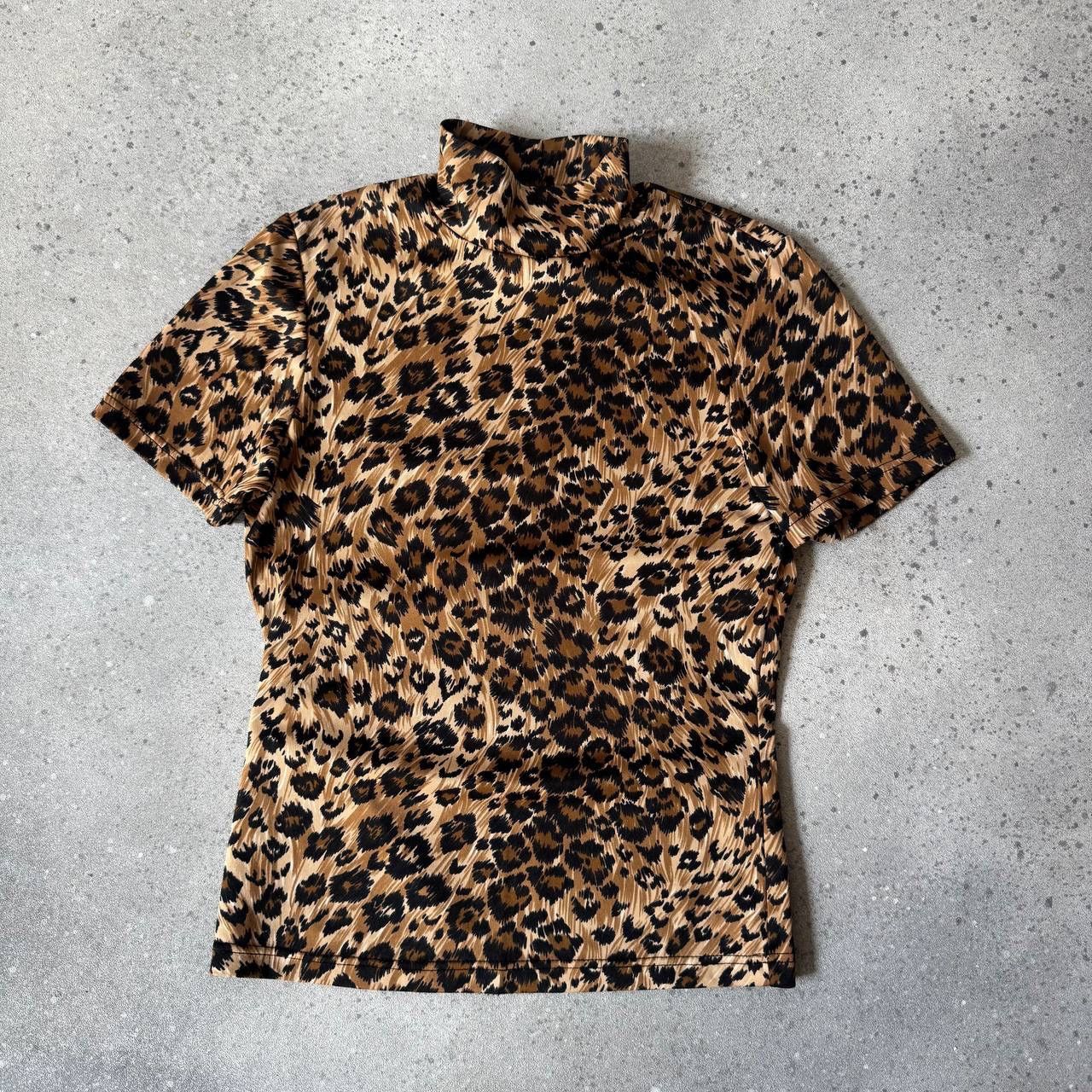 Vintage Morgan de Toi 90s Vintage Y2K Glam Leopard Blouse Size M / US 6-8 / IT 42-44 - 1 Thumbnail