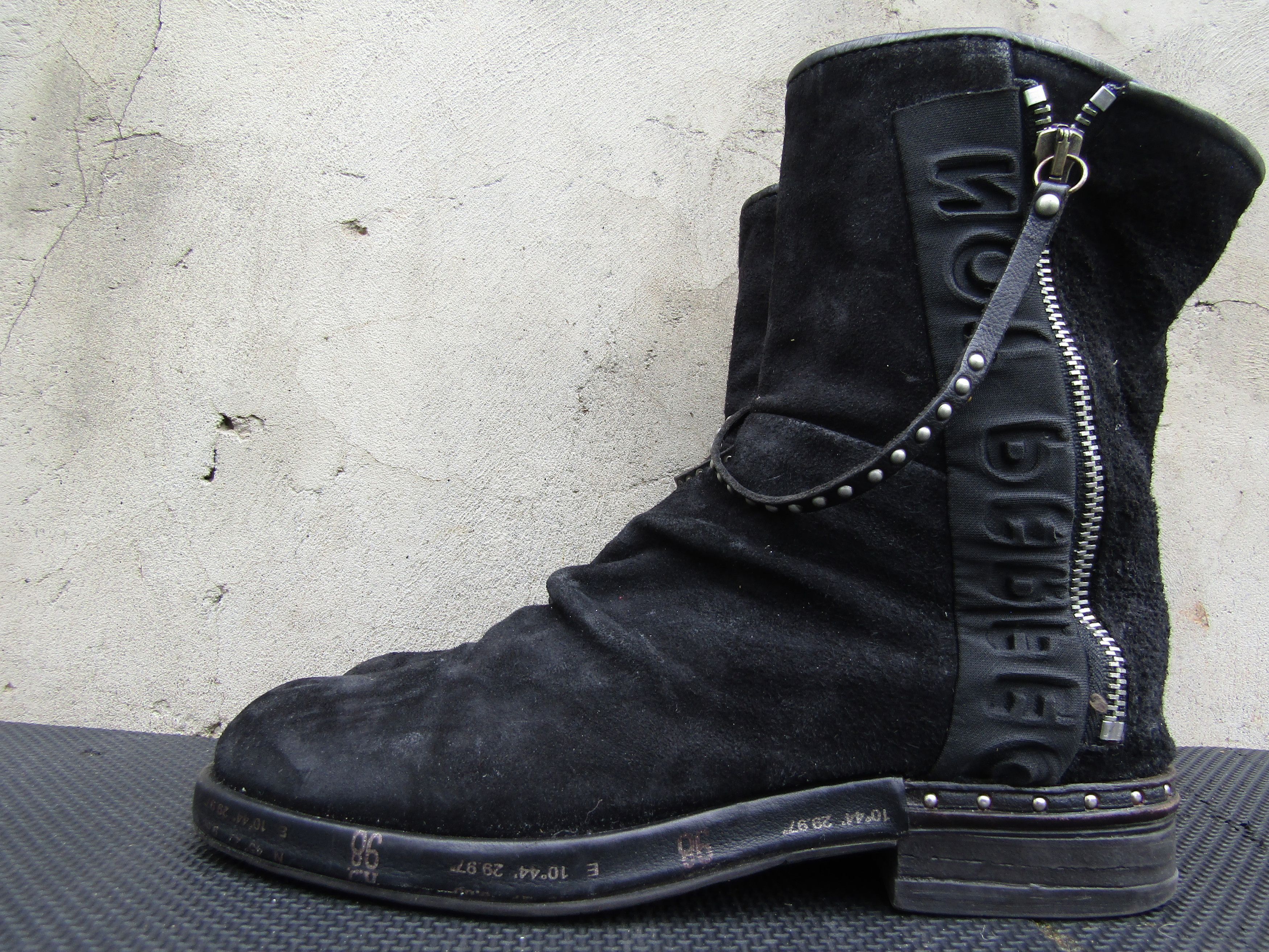 A.S.98 Airstep A.S.98 Zip Suede Black Booties Biker Boho Size US 9 / IT 39 - 6 Thumbnail