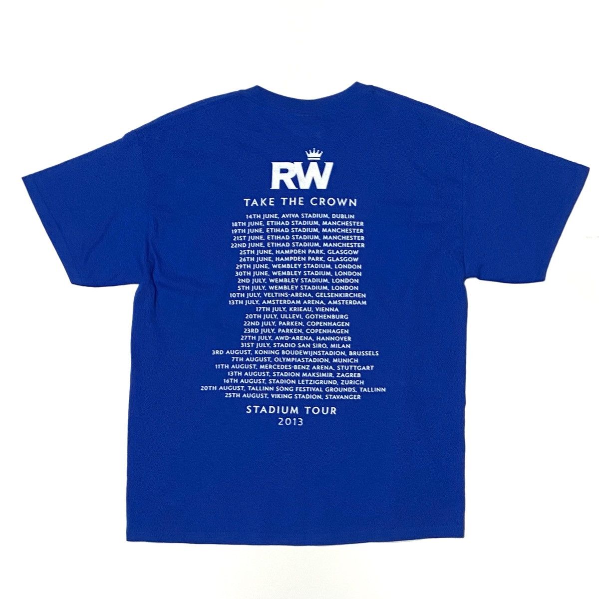 Band Tees × Vintage Robbie Williams Tour 2013 “Take The Crown” Size US M / EU 48-50 / 2 - 6 Thumbnail