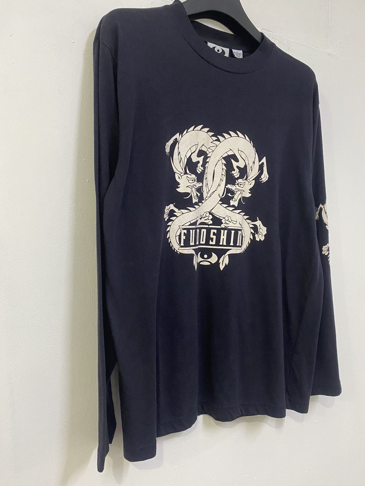 Japanese Brand 💥 FUDOSHIN ART DOUBLE DRAGON LONG SLEEVE Size US L / EU 52-54 / 3 - 3 Thumbnail