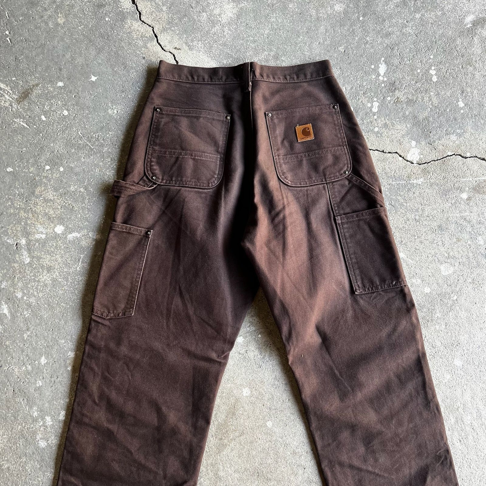 Carhartt × Vintage Carhartt brown double knee work wear carpenter pants Size US 30 / EU 46 - 4 Thumbnail