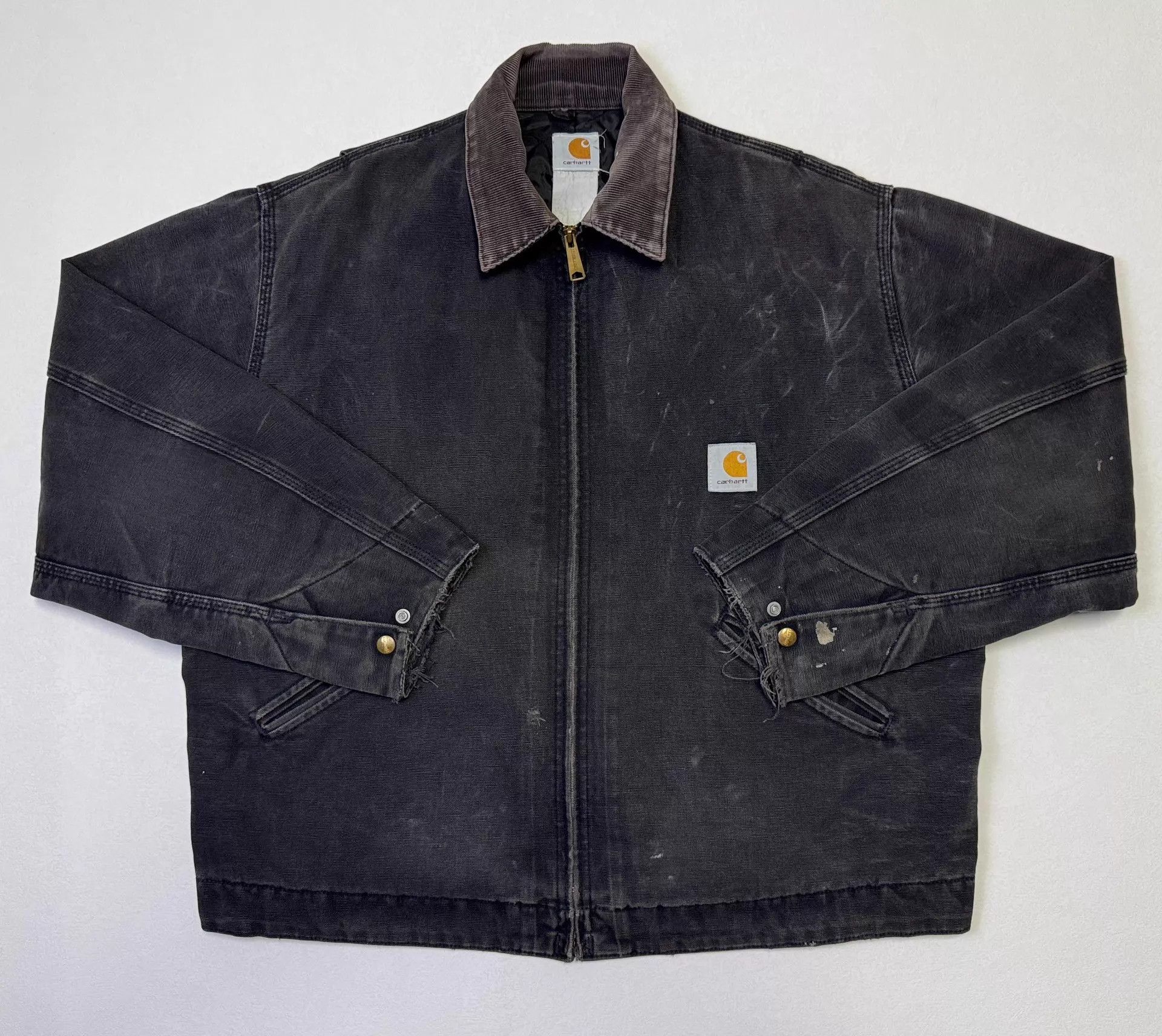 Carhartt Carhartt Vintage J80 Detroit Jacket Black XL Size US XL / EU 56 / 4 - 1 Thumbnail