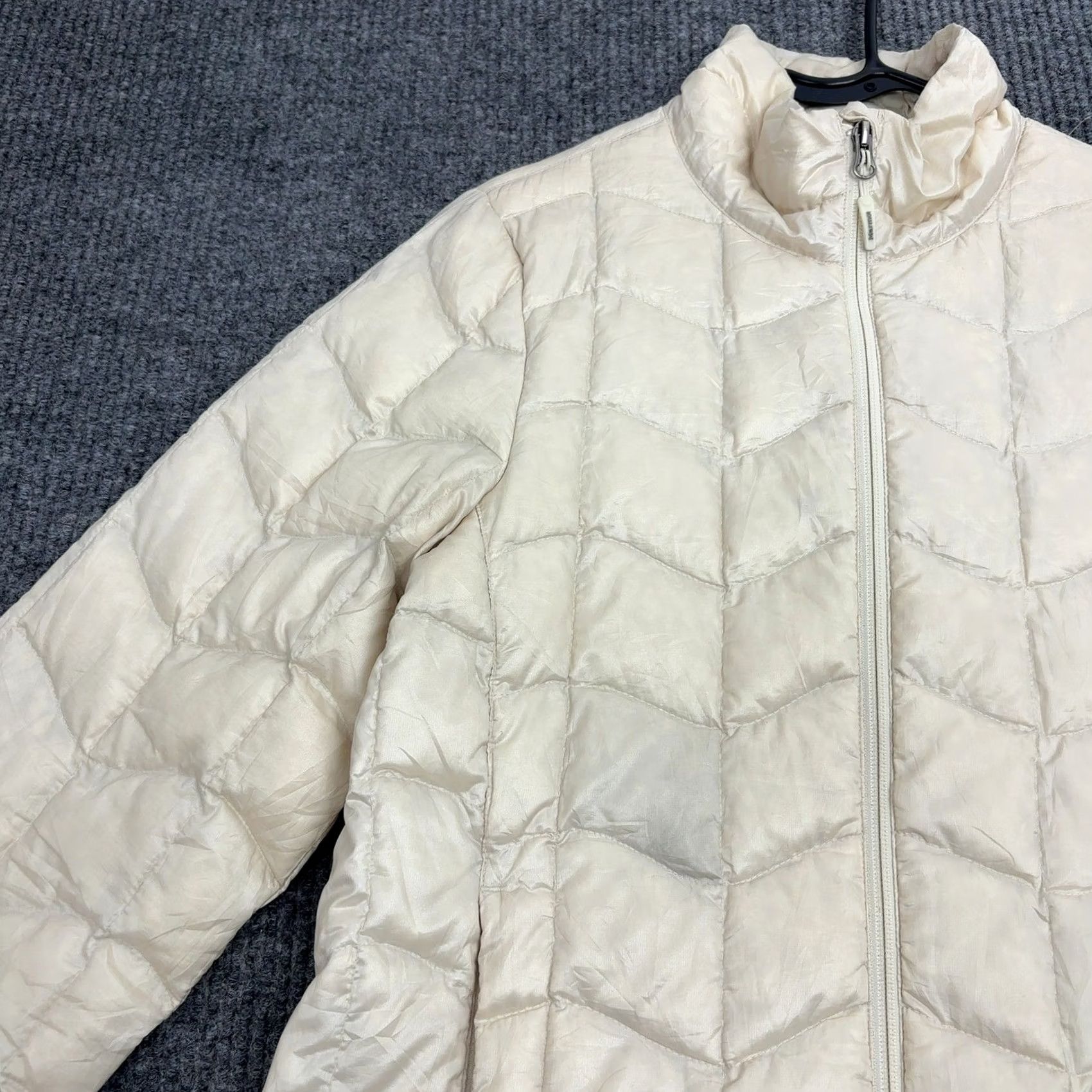 Marmot Marmot Puffer Jacket Womens M Cream 800 Fill Down Quilted Full Zip Gorpcore Size M / US 6-8 / IT 42-44 - 3 Thumbnail