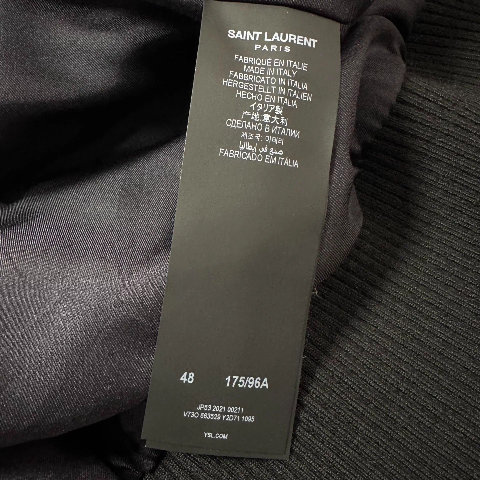 Saint Laurent Paris Saint Laurent SLP 100% Silk Polka Dot Jacket 48 Size US M / EU 48-50 / 2 - 5 Thumbnail