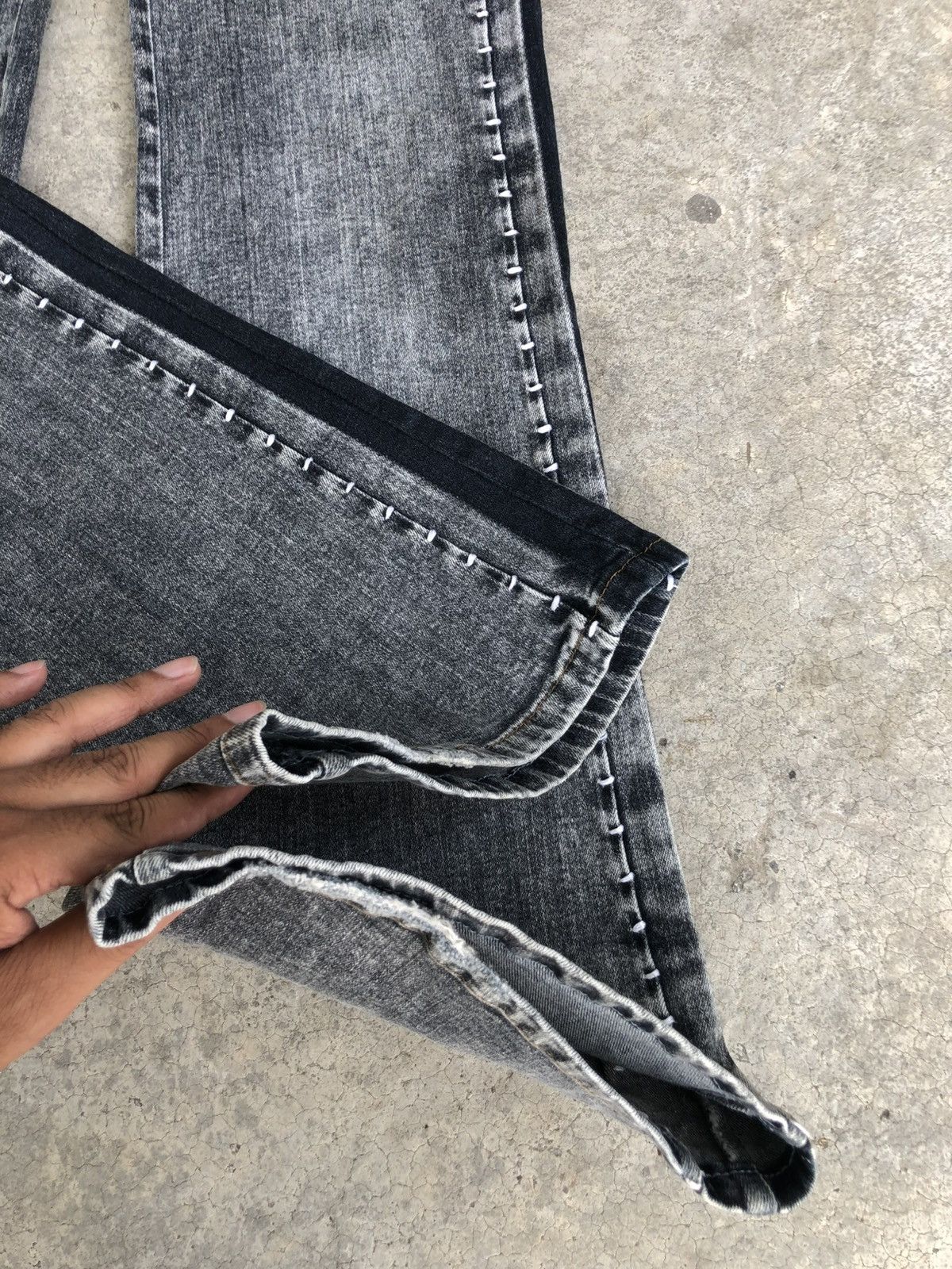If Six Was Nine Japanese Nouvo Flared Jeans Distressed Jeans Size US 30 / EU 46 - 15 Thumbnail