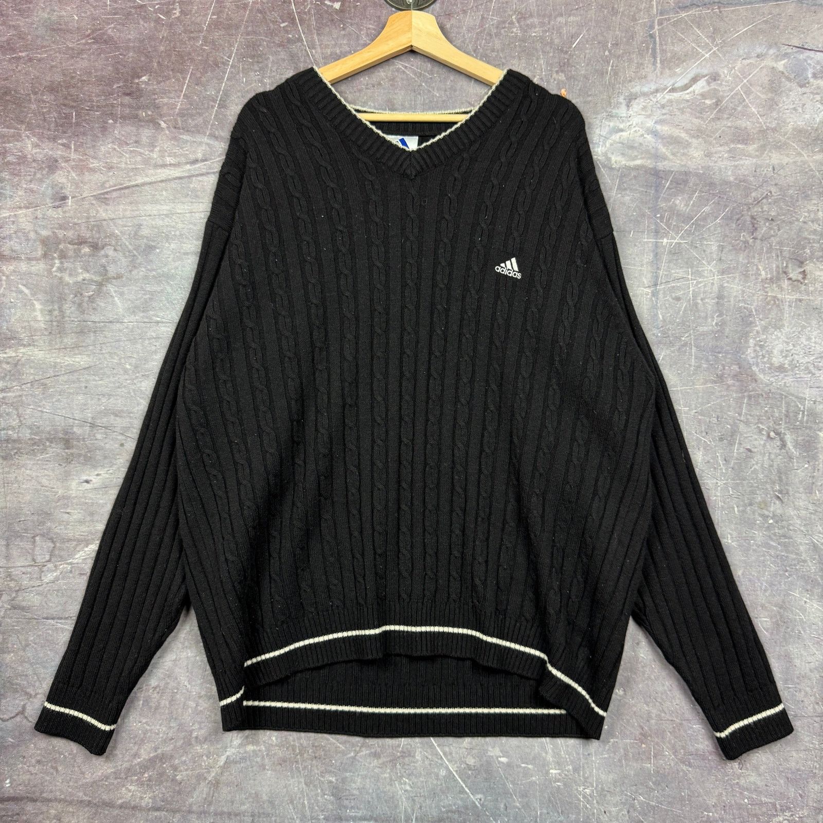 Protege × Streetwear × Vintage 90s Black Blue 3D Knit