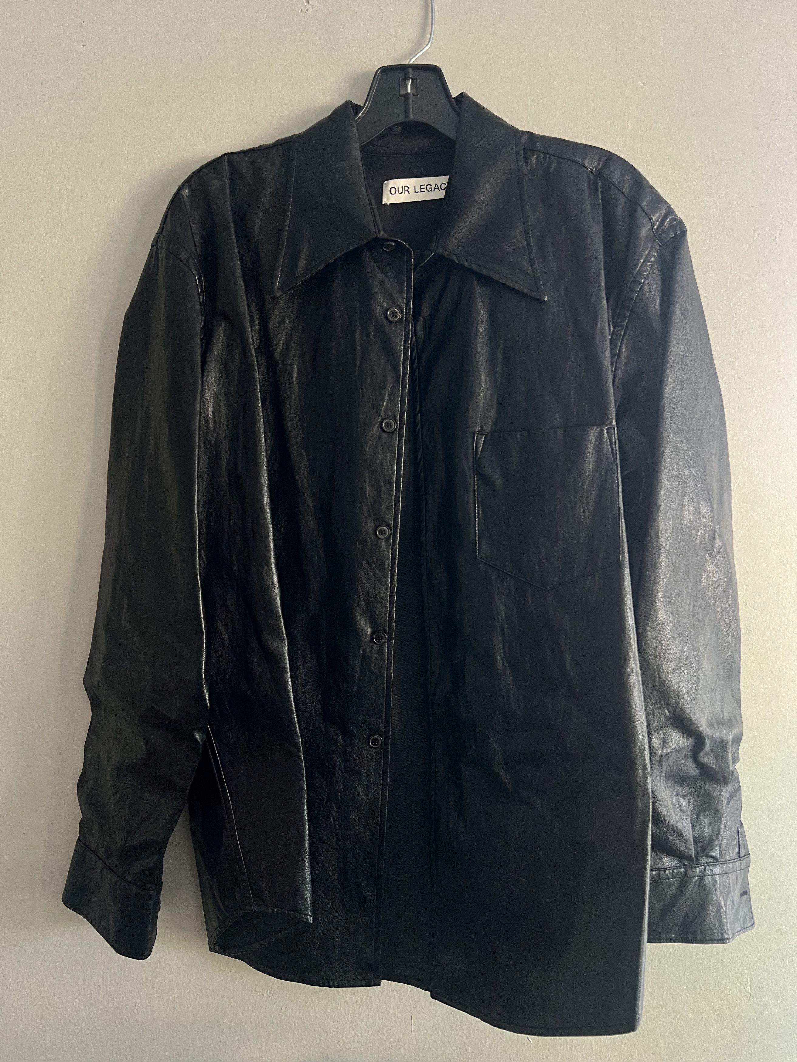 Our Legacy OUR LEGACY COCO 70S FAUX LEATHER SHIRT Size US M / EU 48-50 / 2 - 5 Thumbnail