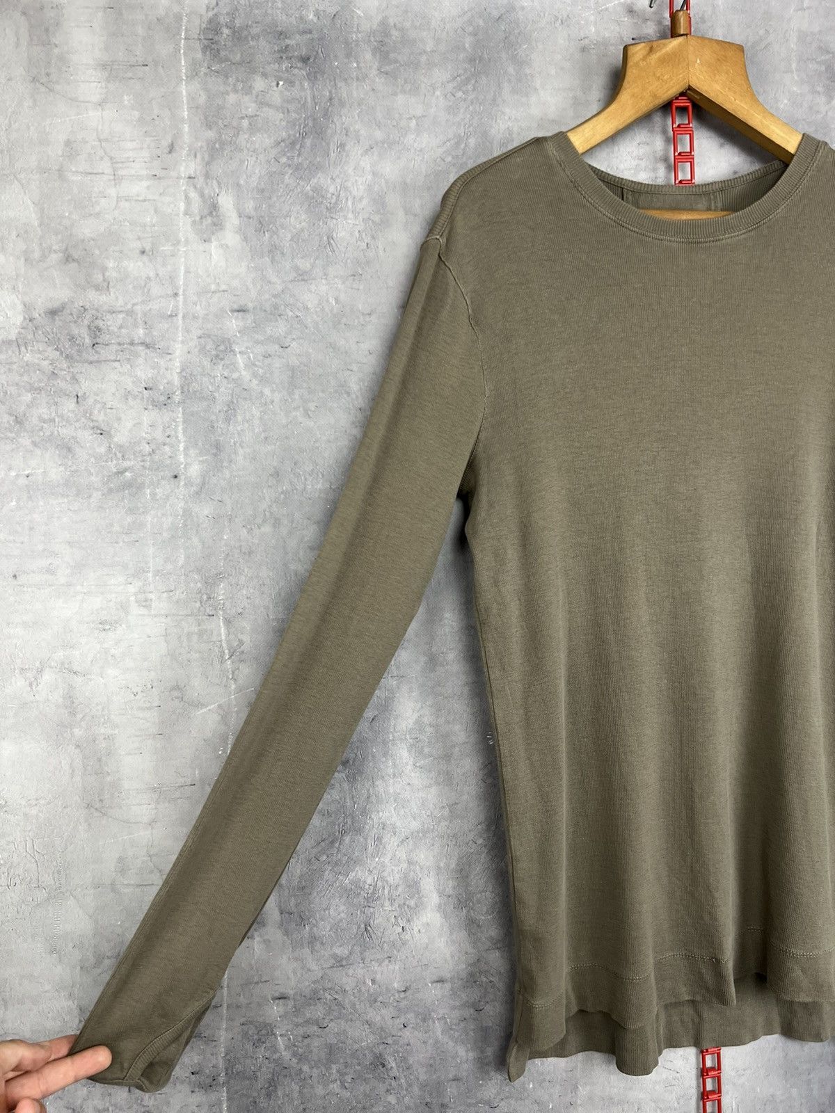 Helmut Lang helmut lang Olive Green long sleeve S Size US 36 / EU 52 - 4 Thumbnail