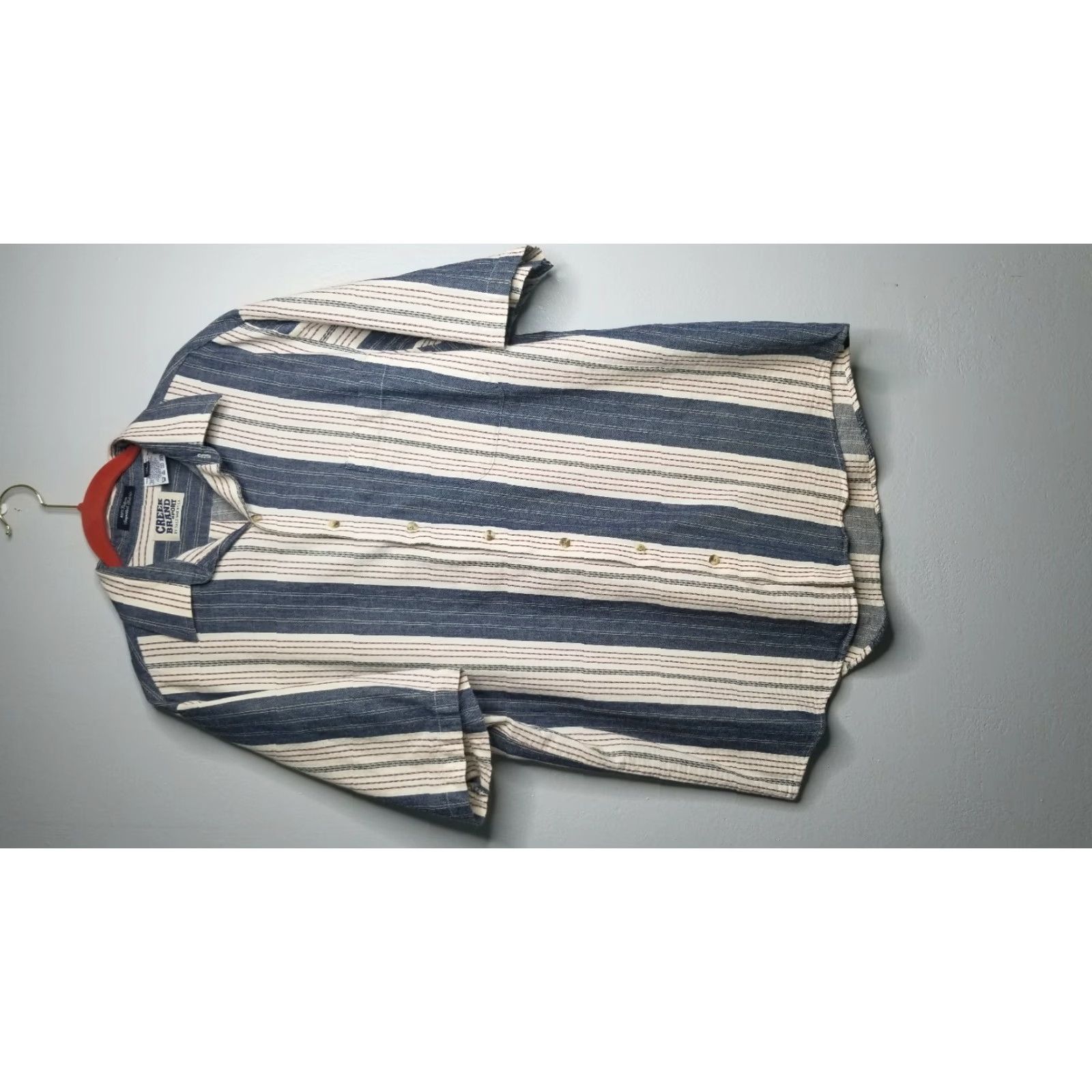 J Brand VINTAGE Creek Brand Sport Western Striped Button Down Shirt USA Mens M Shirt Size US M / EU 48-50 / 2 - 6 Thumbnail