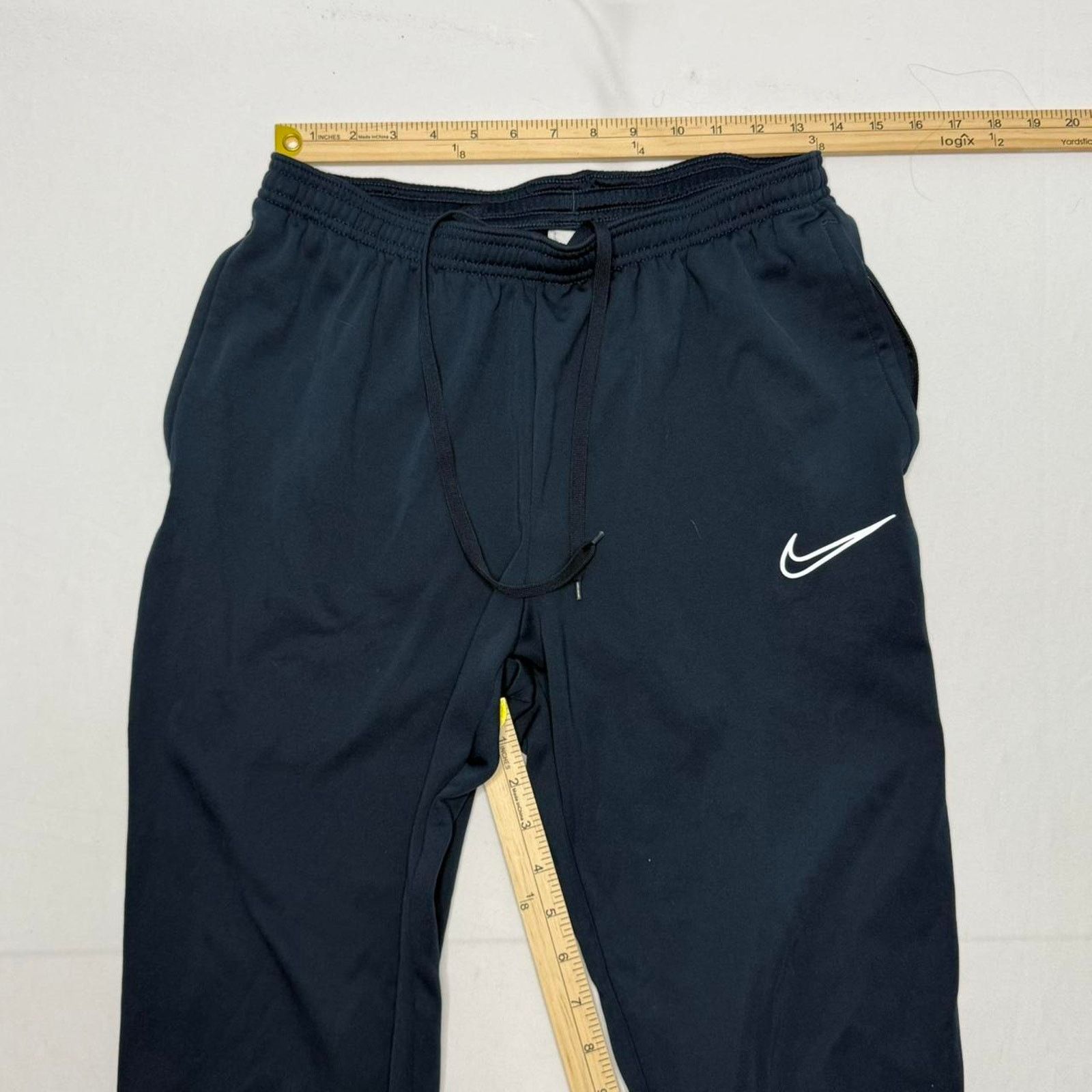 Nike Nike navy tapered athletic pants zip ankle joggers men’s m Size US 32 / EU 48 - 6 Thumbnail