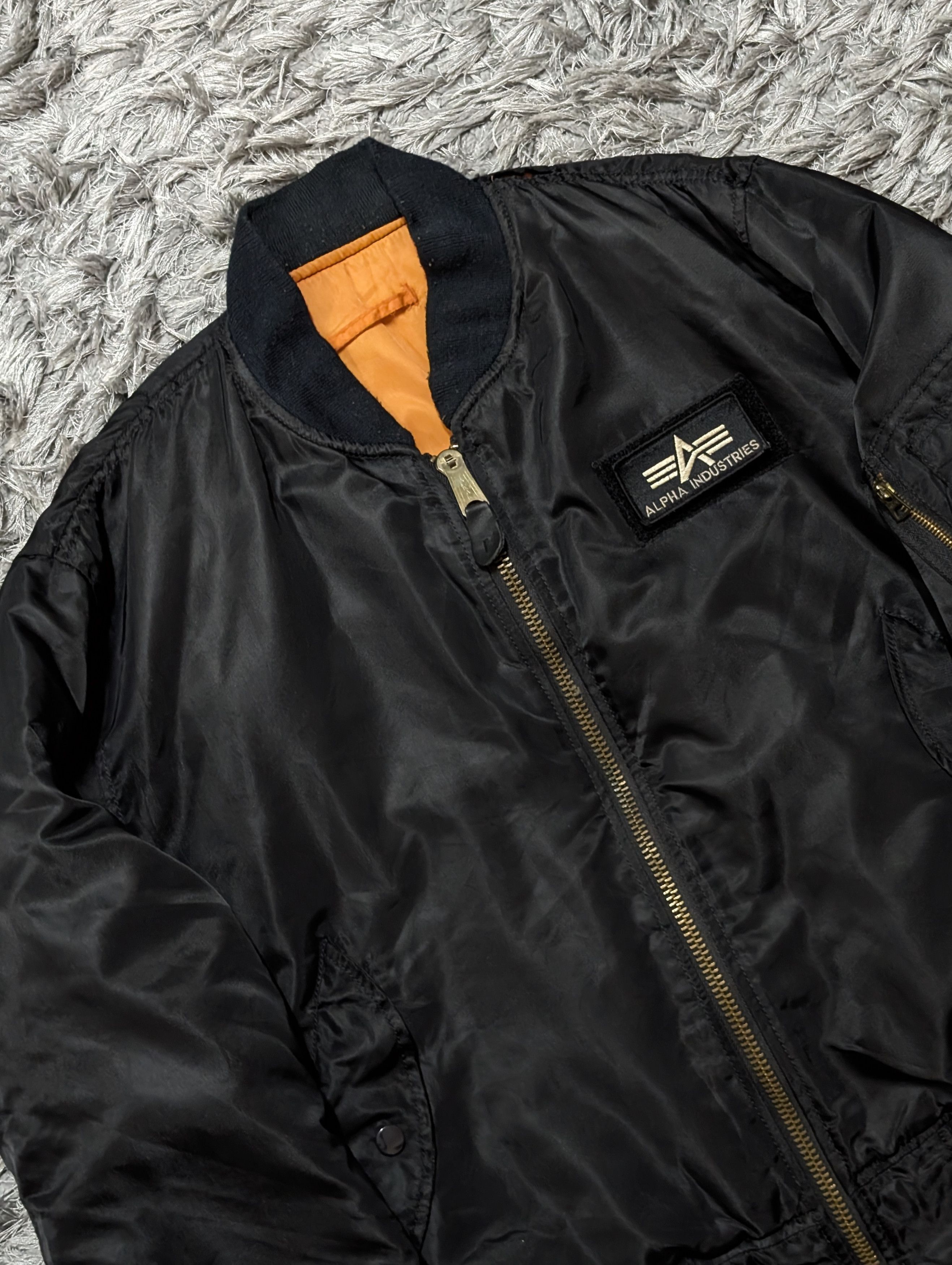 Vintage Vintage Surplas Black MA-1 Bomber Jacket JJJ Flight Jacket Size US M / EU 48-50 / 2 - 6 Thumbnail
