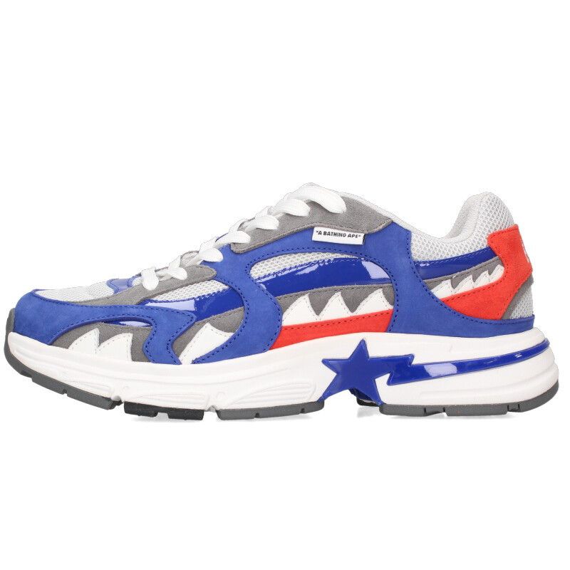 Bape Bape SHARK STA Sneakers Blue x White Size 27cm Size US 9 / EU 42 - 1 Thumbnail