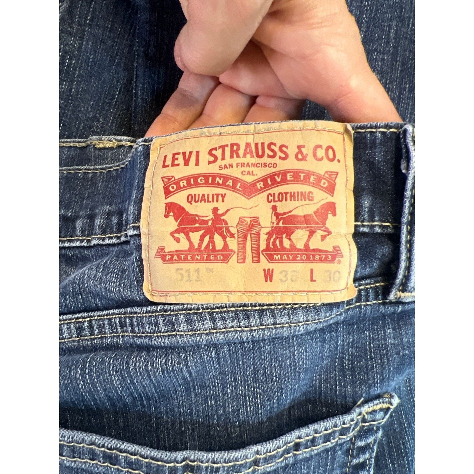 Levi's Levis 511 Regular Fit Mens Jeans 36x30 Medium Wash Denim Size US 36 / EU 52 - 6 Thumbnail