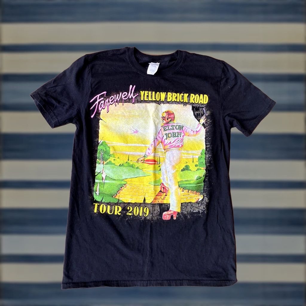 Gildan Elton John Farewell Tour 2019 Black T Shirt Medium Size US M / EU 48-50 / 2 - 1 Thumbnail