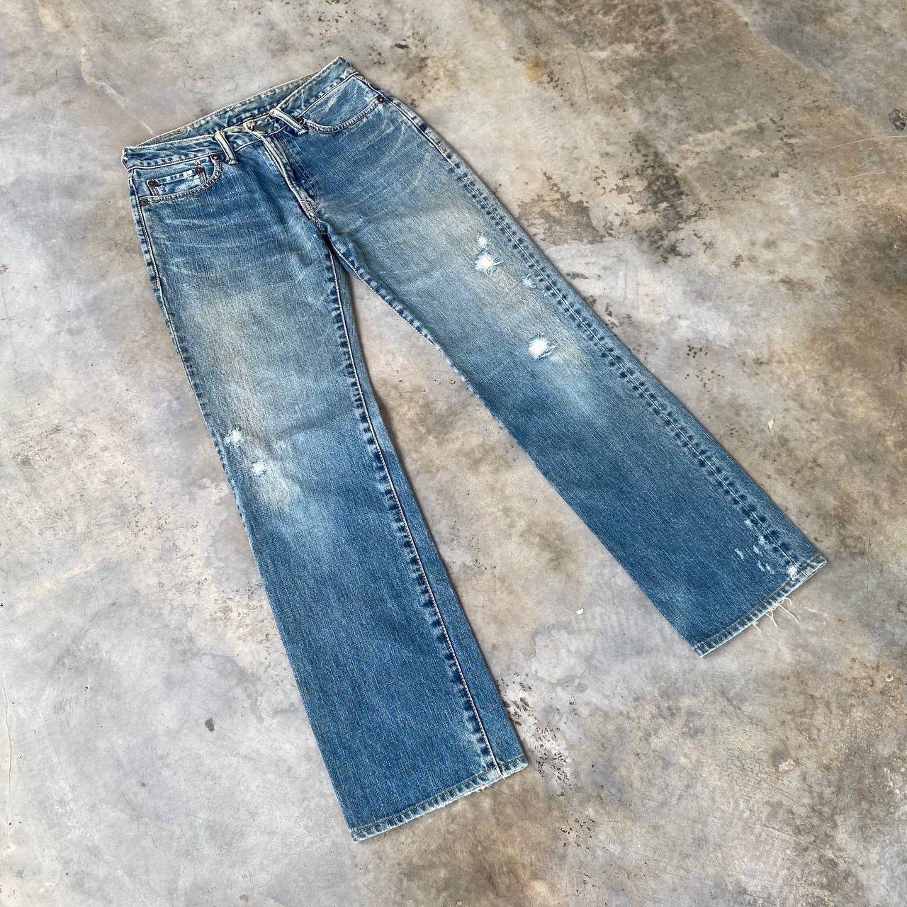 45rpm VINTAGE 45RPM DISTRESSED DENIM W28X29" Size US 28 / EU 44 - 1 Thumbnail