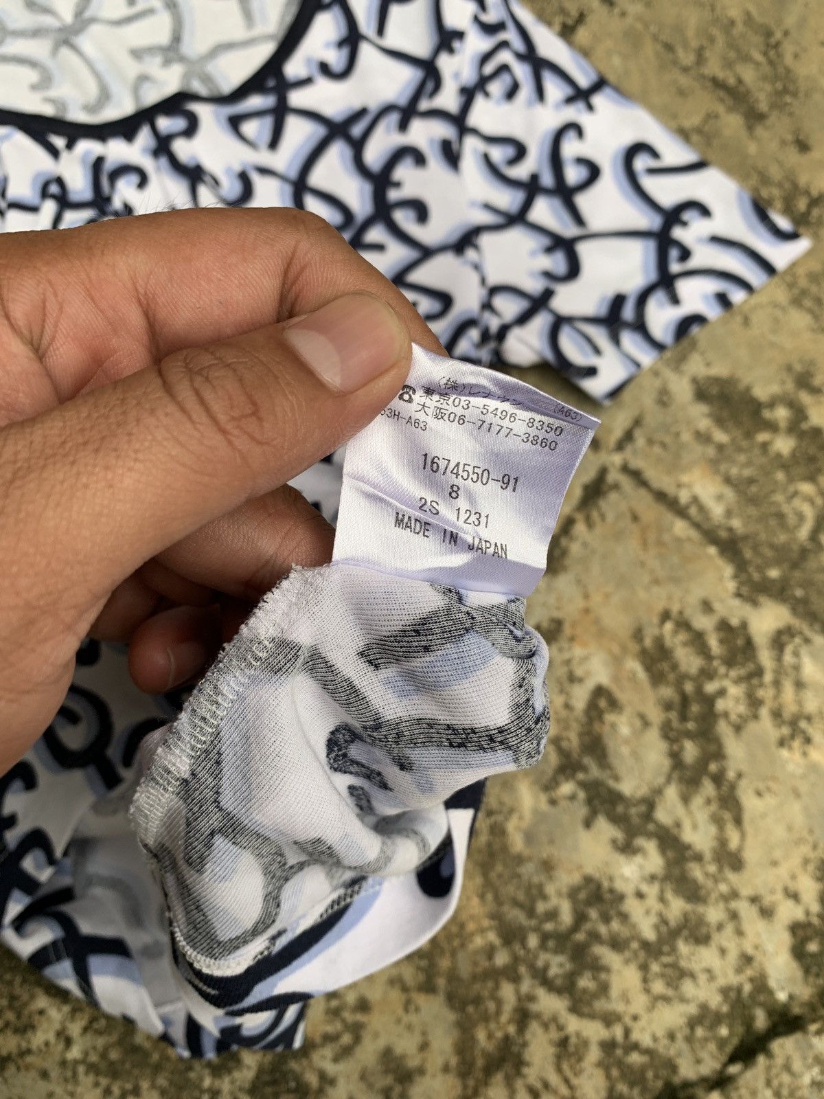 Aquascutum × Vintage 2000s Aquascutum UK Graphic Patterned Top Size L / US 10 / IT 46 - 10 Thumbnail