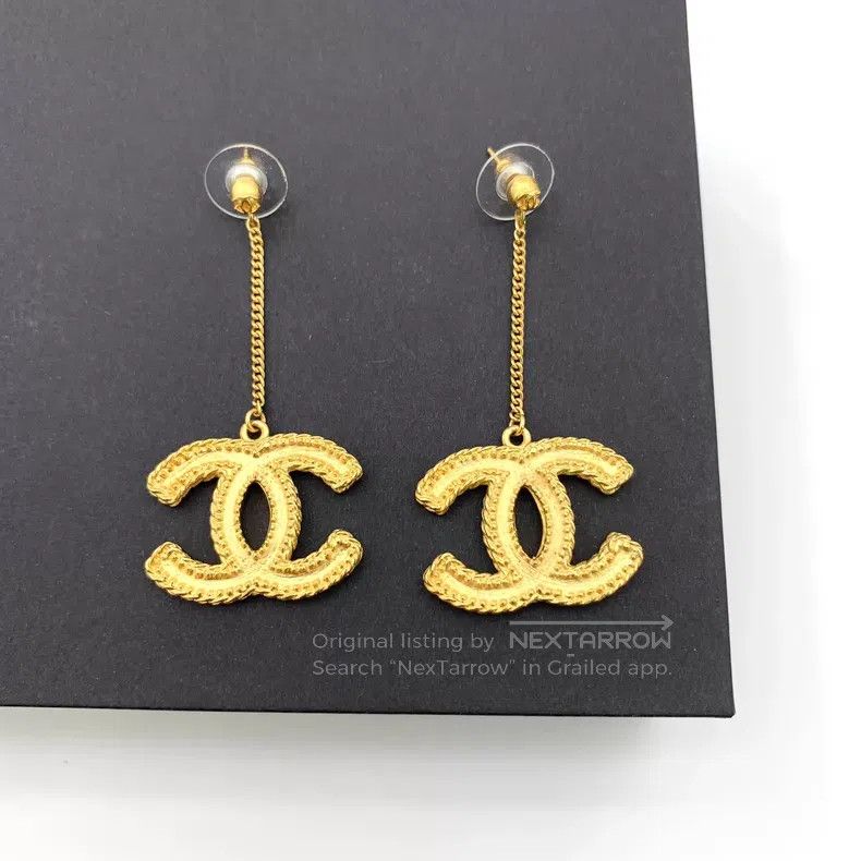 Chanel Chanel Golden double C wheat spike earrings Size ONE SIZE - 1 Thumbnail