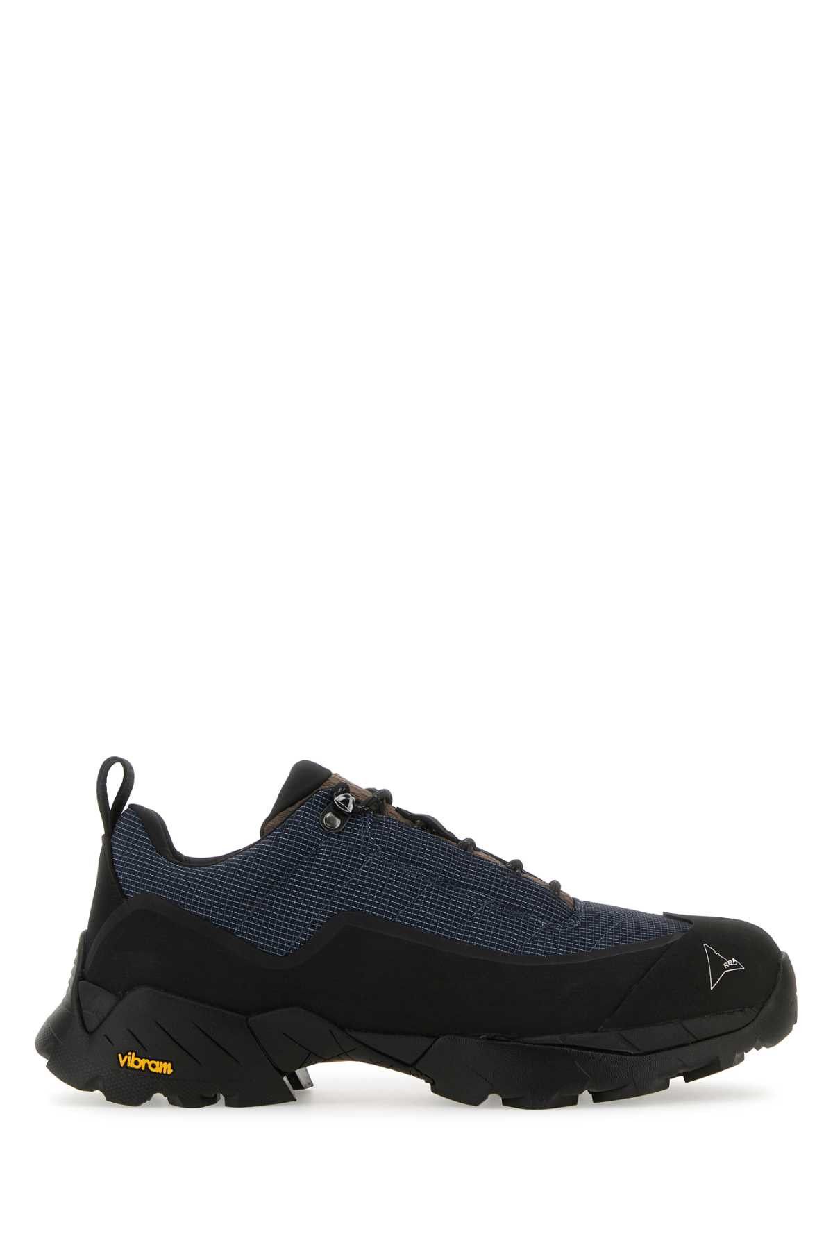 image of Roa Two-Tone Leather And Fabric Katharina Sneakers, Men's (Size 7)