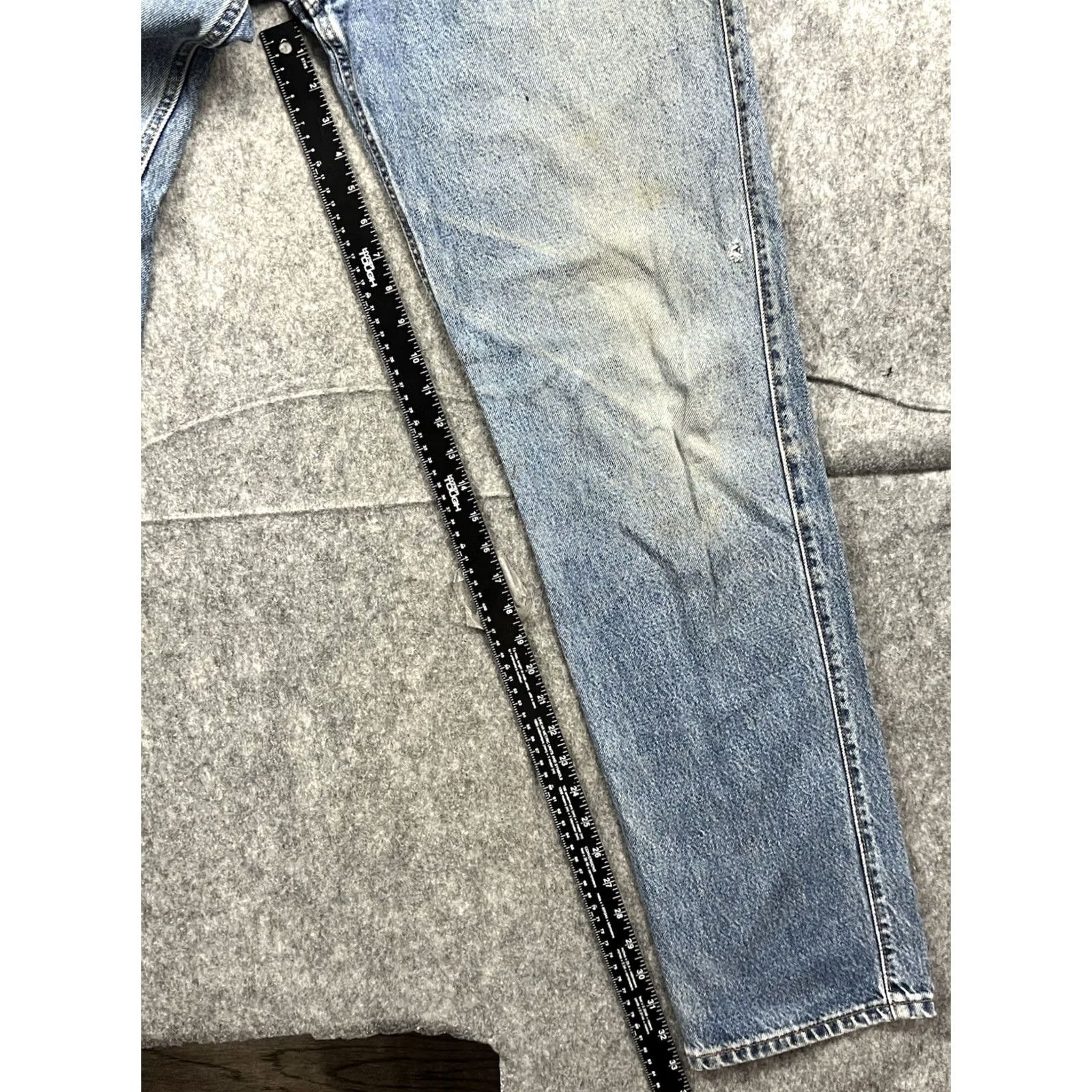 Levi's VINTAGE Levi's 540 Jeans Mens Relaxed Fit Straight Leg Workwear 34x34 Blue Denim Cotton 90s Retro Gangsta Punk Grunge 5-Pocket Mens Regualr Fit Jeans Size US 34 / EU 50 - 5 Thumbnail