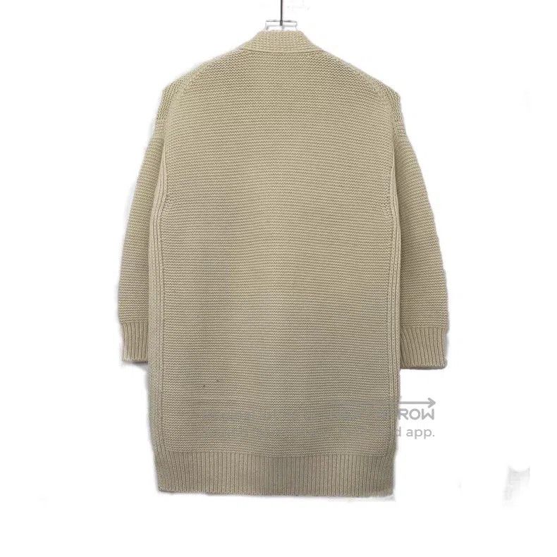 Hermes Hermes Beige Cashmere V-Neck Single Breasted Long Sleeve K Size XXS / US 00 / IT 34 - 2 Thumbnail