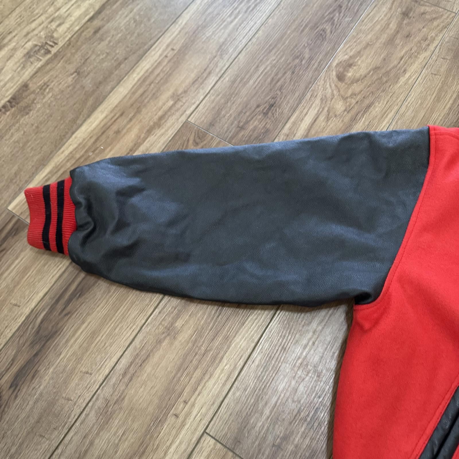 Other Vintage 80s Letterman Varsity Wool Leather Jacket Blank Size US XXL / EU 58 / 5 - 11 Thumbnail