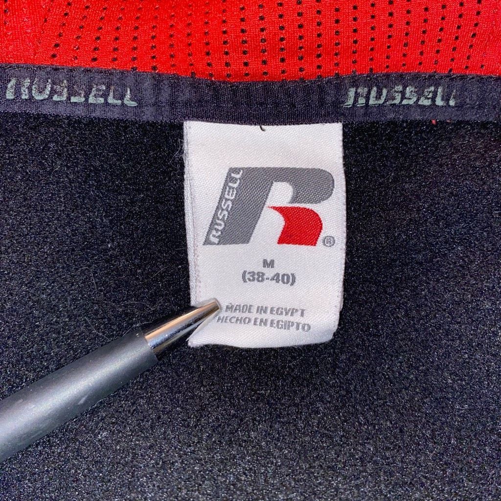 Russell Athletic Russell men M fu zip hooded jacket w/front pockets grey blac Size US M / EU 48-50 / 2 - 7 Thumbnail