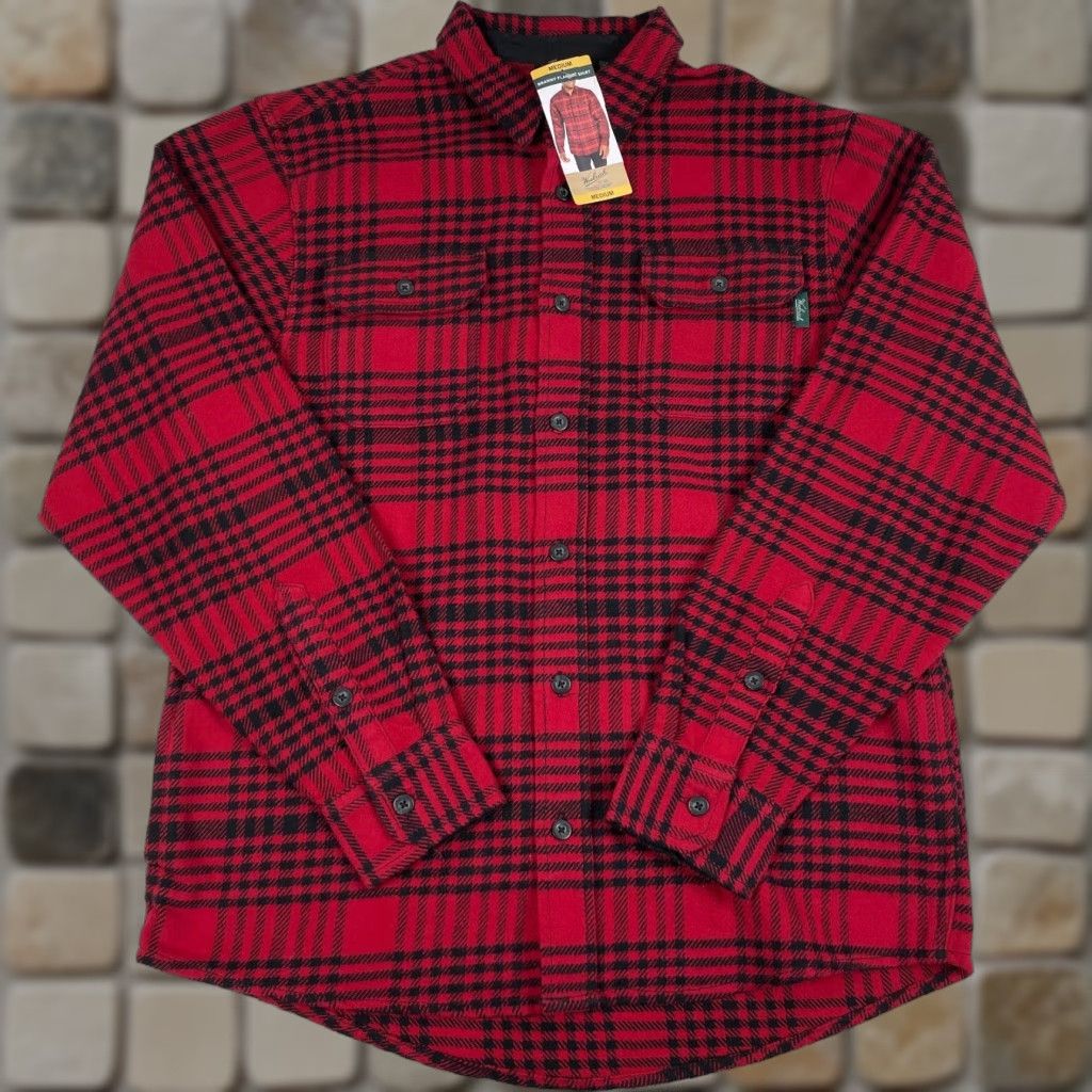 Vintage VINTAGE Woolrich Shirt Mens Medium Red Brawny Flannel Button Up Hiking Camping Outdoors Size US M / EU 48-50 / 2 - 1 Thumbnail