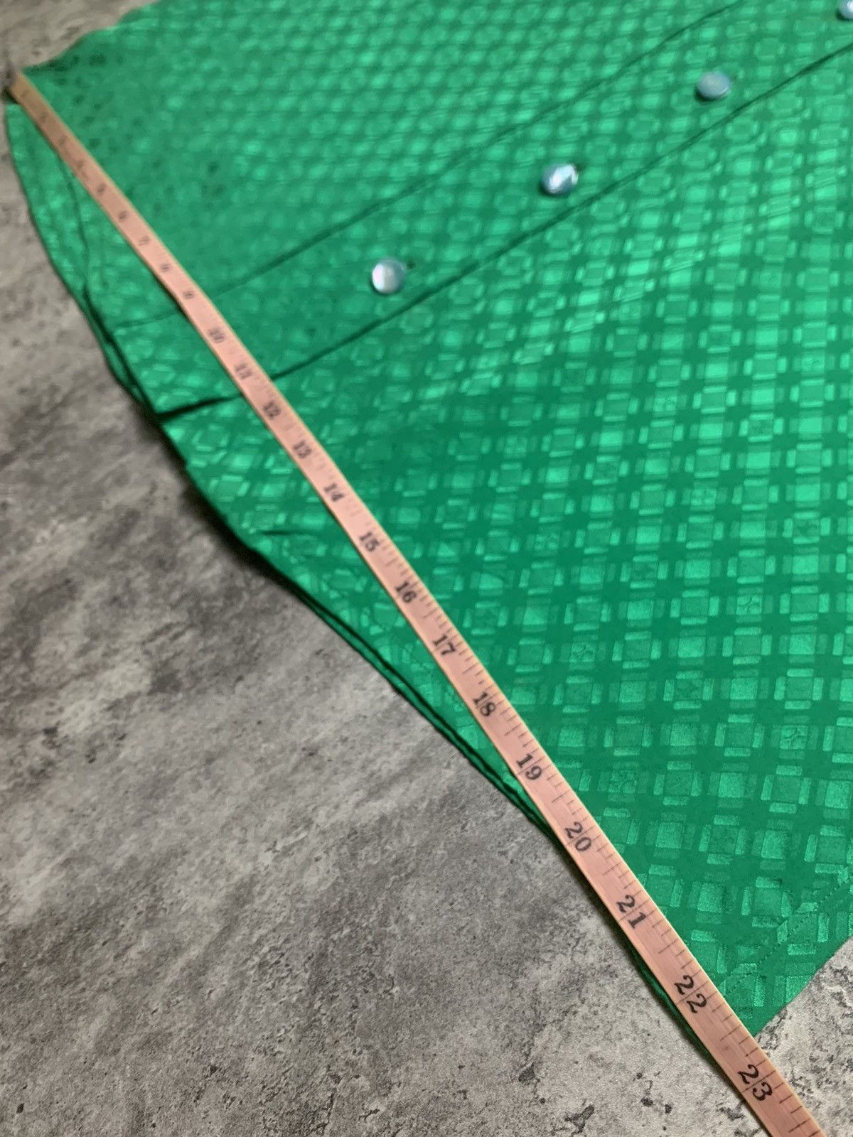 Celine Celine Double Pleated Green Monogram Patterned Size M / US 6-8 / IT 42-44 - 12 Thumbnail
