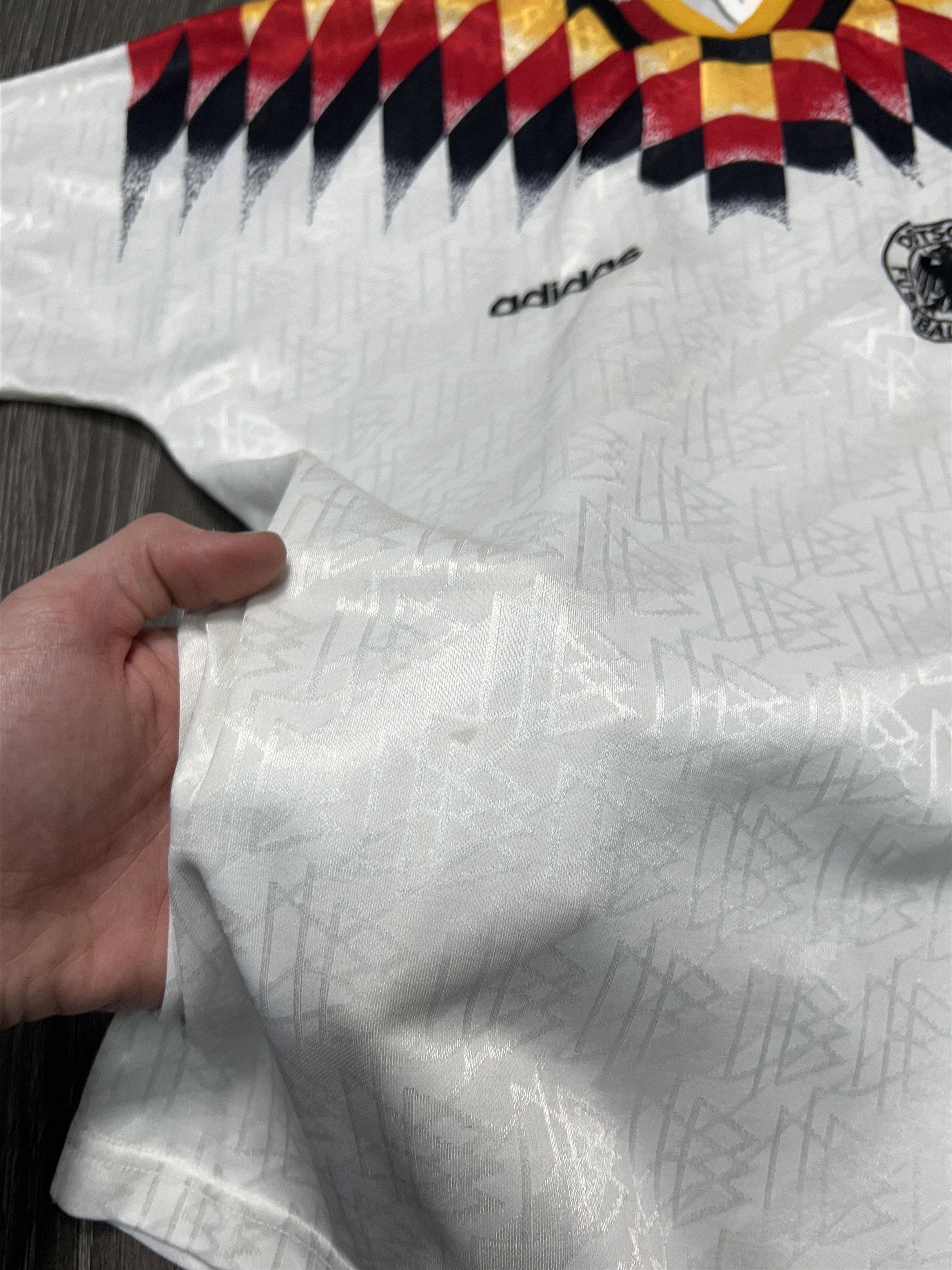 Adidas Vintage Germany 1994 1995 Home Football Soccer Jersey Shirt Size US XS / EU 42 / 0 - 5 Thumbnail
