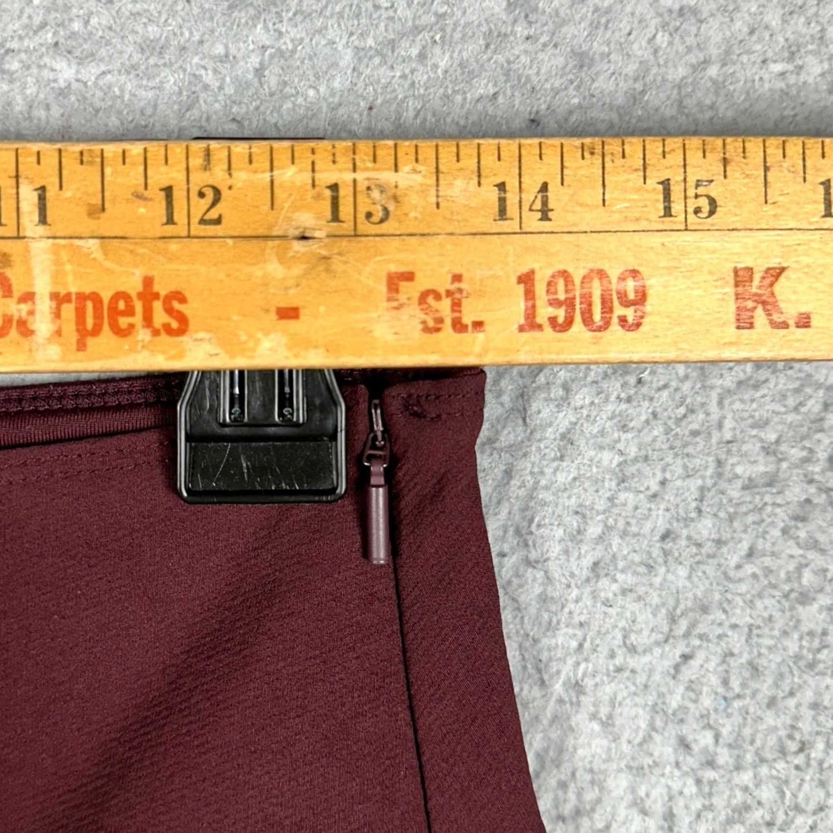 Athleta Athleta Wander Slim Ankle Pant Womens 4 Red - Slim Fit, High Rise, Side Zip, Pockets, Travel, Workwear, Techwear, Ankle Length, Nylon Spandex Size 27" / US 4 / IT 40 - 5 Thumbnail