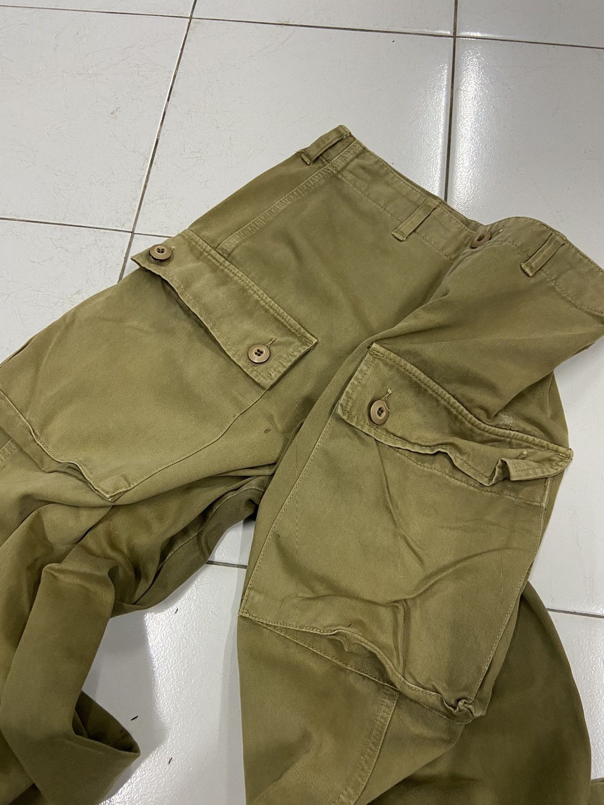 Vintage VINTAGE ARMY MONKEY POCKET CARGO PANTS Size US 28 / EU 44 - 7 Thumbnail