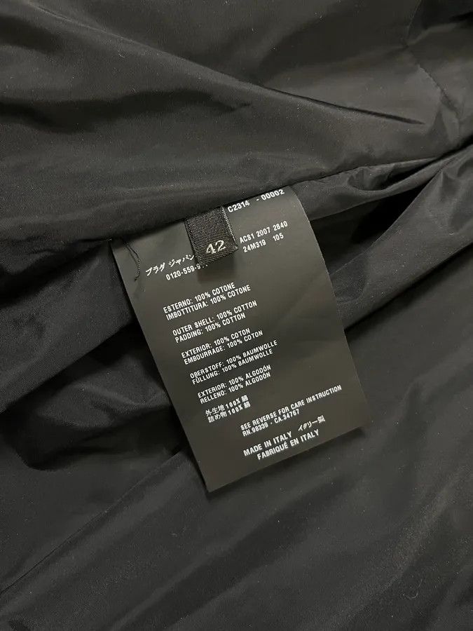 Prada SS2007 Prada Black Reflectible Puffer Jacket Size S / US 4 / IT 40 - 10 Thumbnail