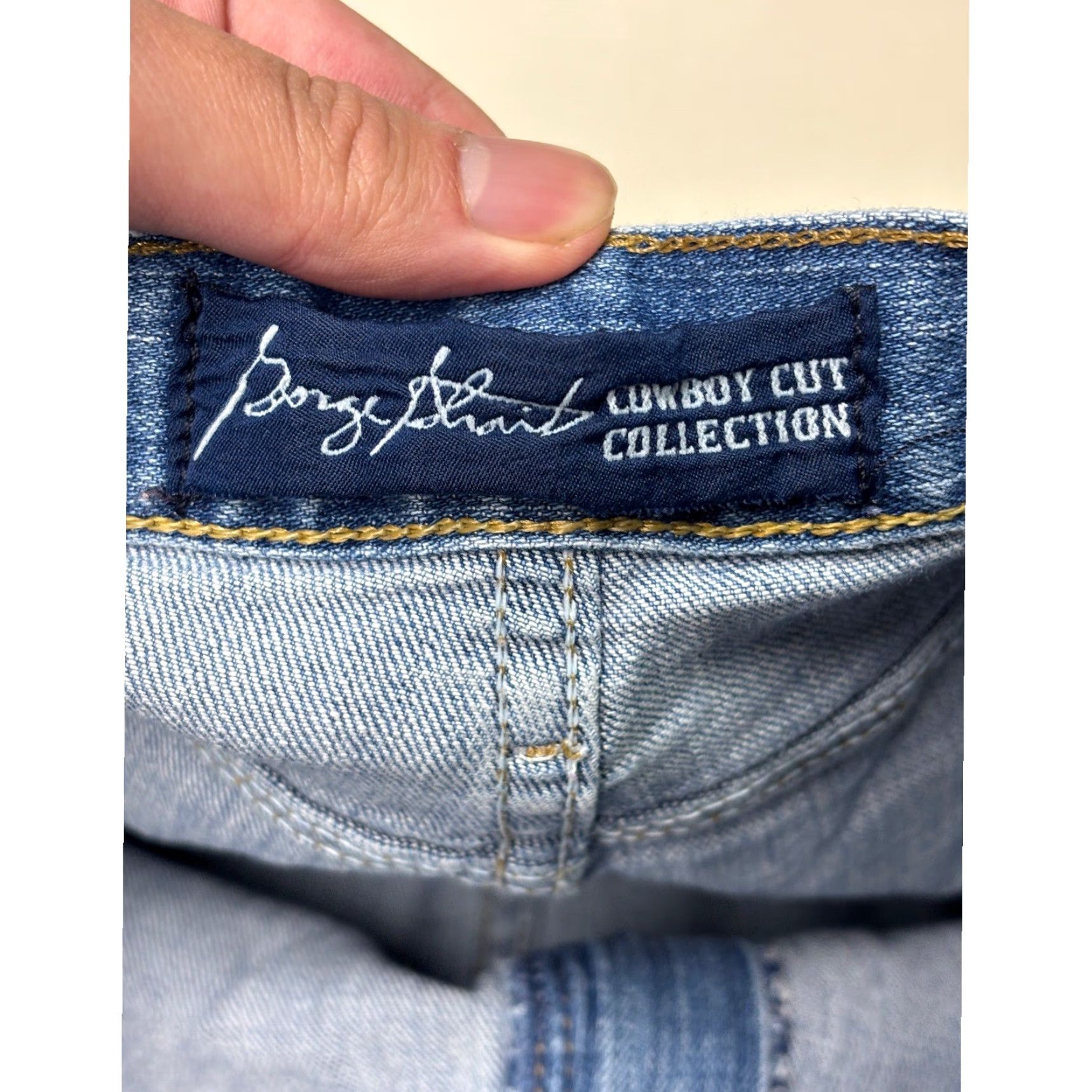 Wrangler Wrangler Cowboy Cut Collection Jeans Mens 42X36 Blue Denim Straight Leg Size US 42 / EU 58 - 5 Thumbnail