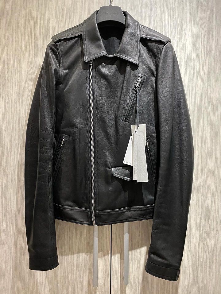 Rick Owens FW18 Leather Biker Jacket