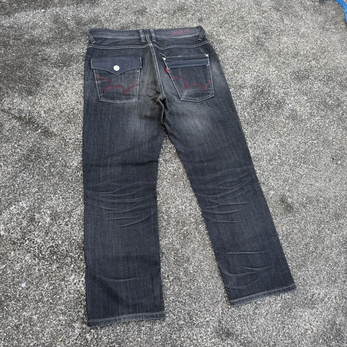 Edwin VINTAGE EDWIN BLACK FADED RIPPEP JEAN PANTSA Size US 34 / EU 50 - 10 Thumbnail