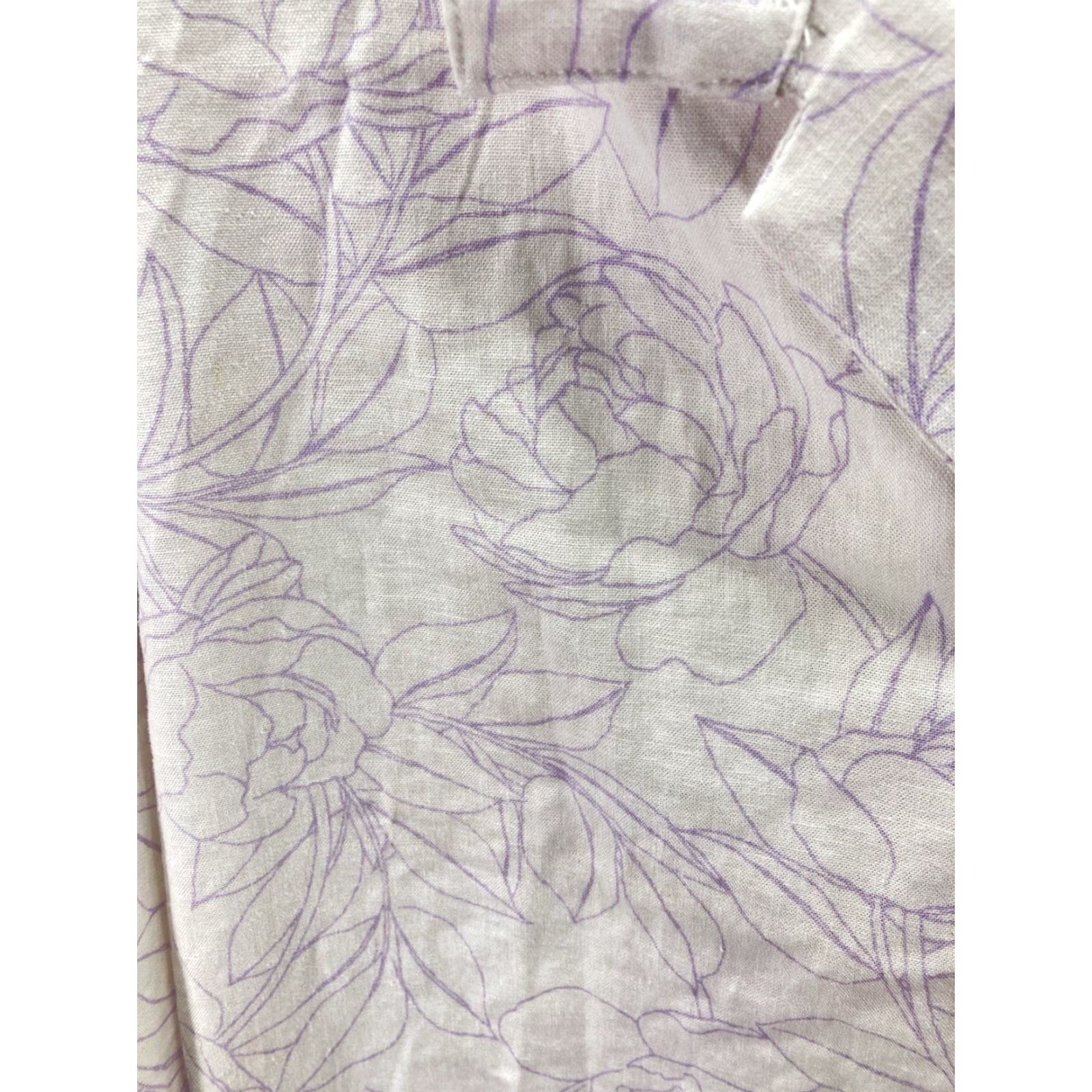 Gap Gap Camp Shirt Men 2XL Linen White Floral Button Short Sleeve Casual NWT Size US XXL / EU 58 / 5 - 4 Thumbnail