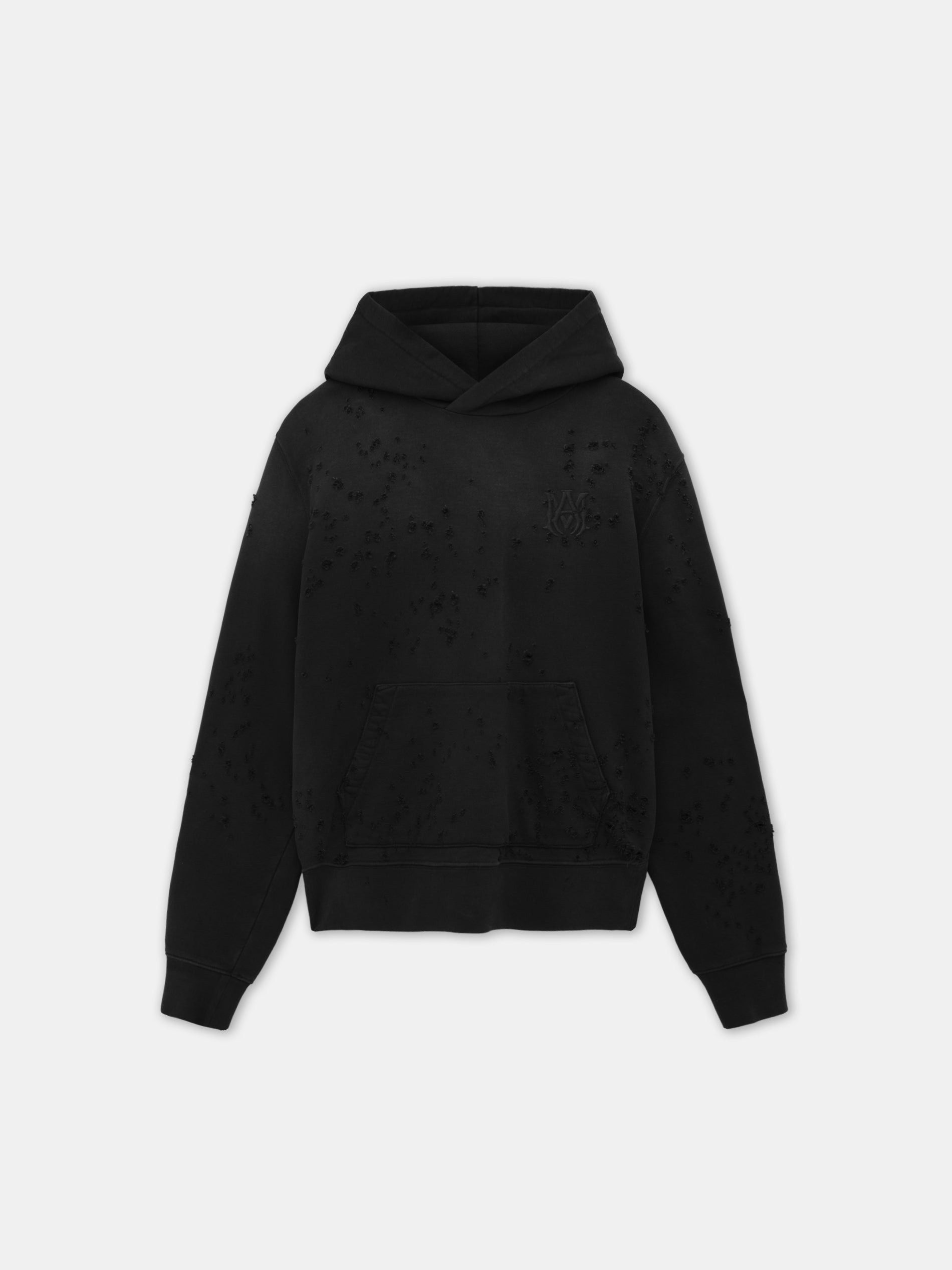 Amiri o1orln0326 MA Shotgun Embroidered Hoodie in Black Size US XL / EU 56 / 4 - 1 Thumbnail