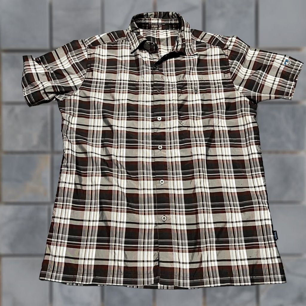 Vintage Kuhl Shirt Mens M Red Plaid Hiking Short Sleeve Performance Size US M / EU 48-50 / 2 - 1 Thumbnail