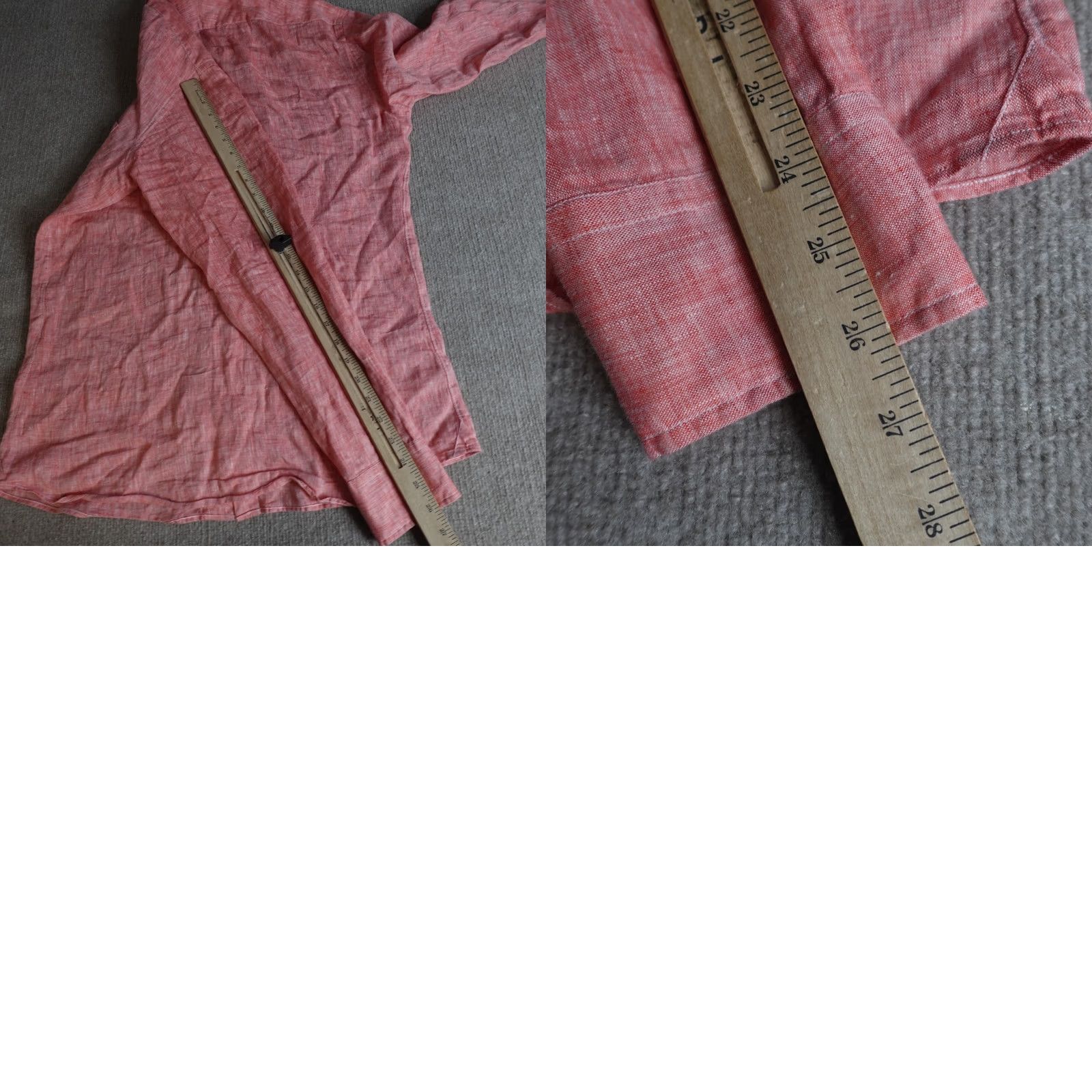 Vintage Spier & Mackay Shirt Large 16 Pink Heather 100% Linen Slim Button-Up Collared Long Sleeve Casual Mens Size US L / EU 52-54 / 3 - 8 Thumbnail
