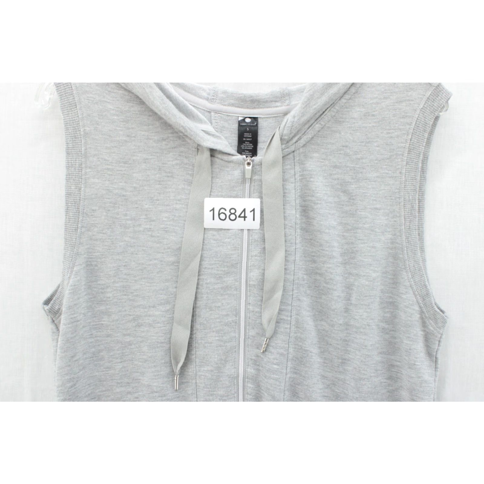 Vintage YOGALICIOUS Grey Full Zip Long Tunic Hoodie Vest Jacket Yoga Casual Womens Small Size S / US 4 / IT 40 - 8 Thumbnail