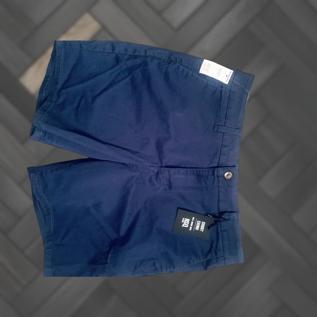 Rsq RSQ Casual Chino Shorts Mens 31 Blue 10” Inseam - Regular Fit, Belt Loops, Flat Front, Cotton, Cotton/Canvas, Beach, New MSRP 4, 10” Inseam Size US 31 - 1 Thumbnail