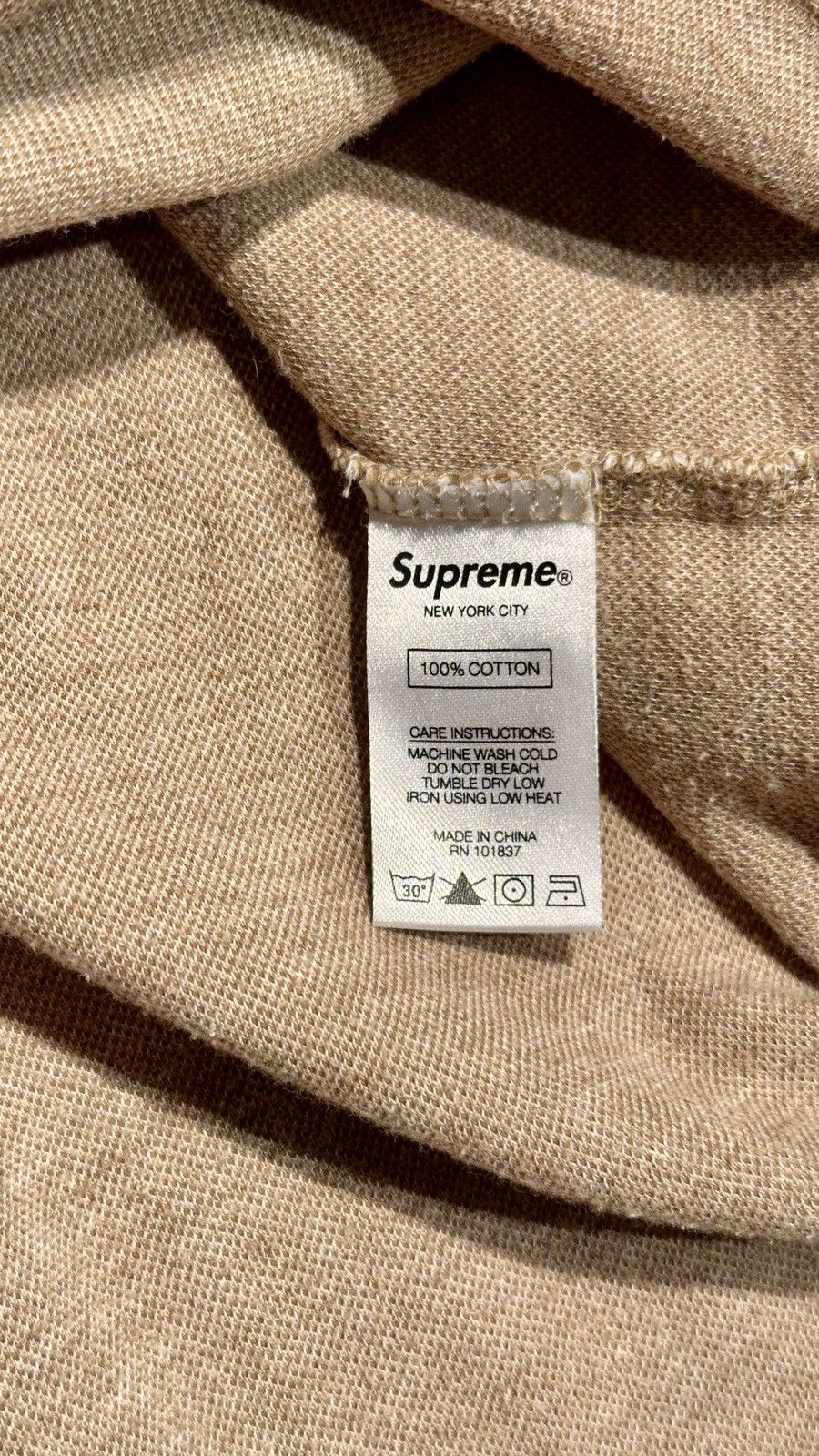Supreme Supreme Text Stripe Jacquard S/S Top Size US XL / EU 56 / 4 - 4 Thumbnail