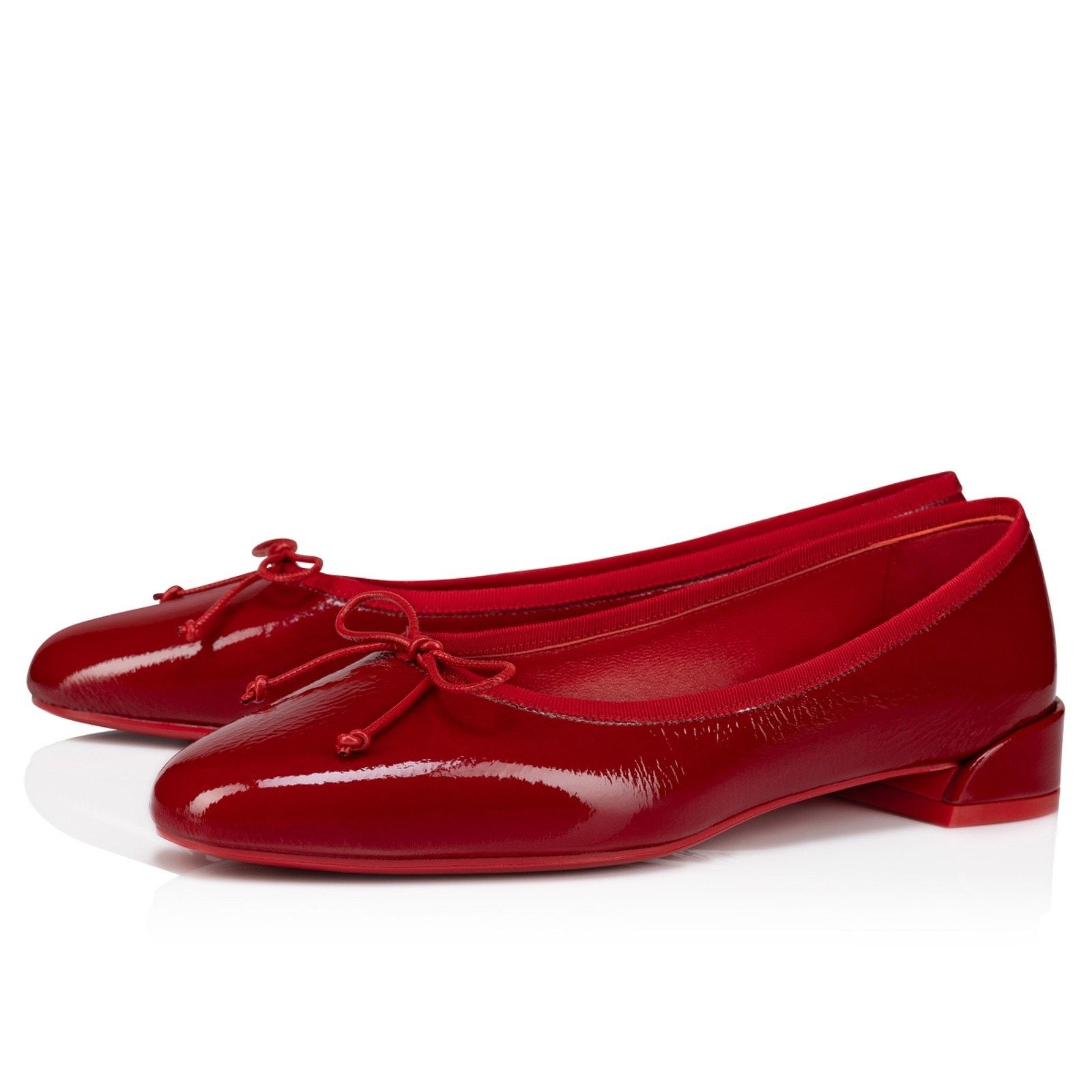 Christian Louboutin Christian Louboutin Sweetie Jane Flat Loubi Red Patent Vog Size US 12 / IT 42 - 1 Thumbnail