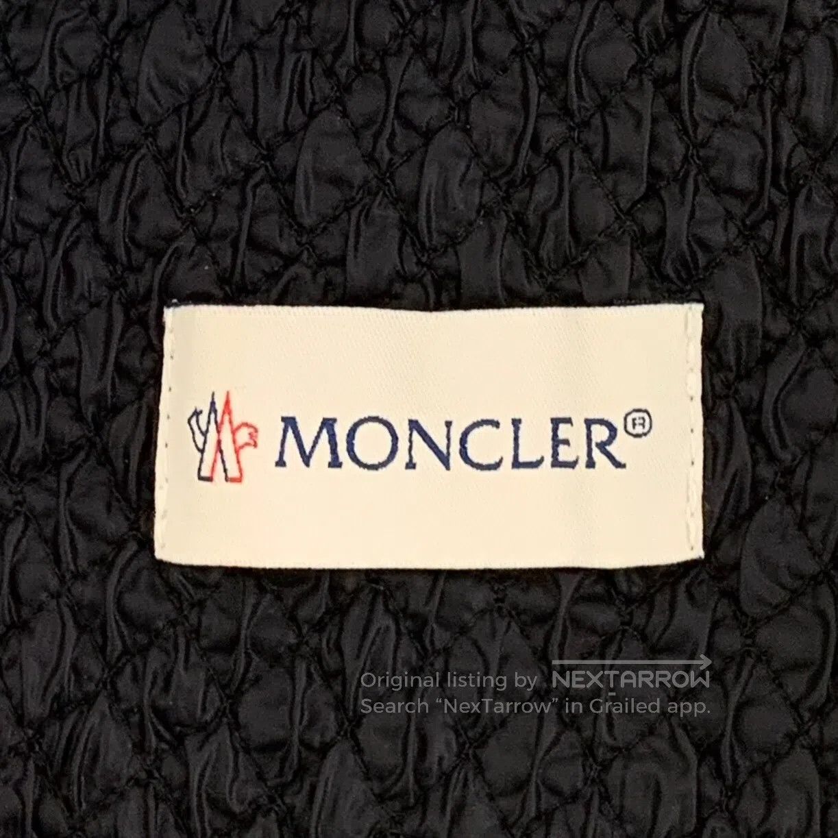 Moncler Moncler Black Nylon Diamond Grid Drawstring Casual Shorts| Size US 40 / EU 56 - 6 Thumbnail