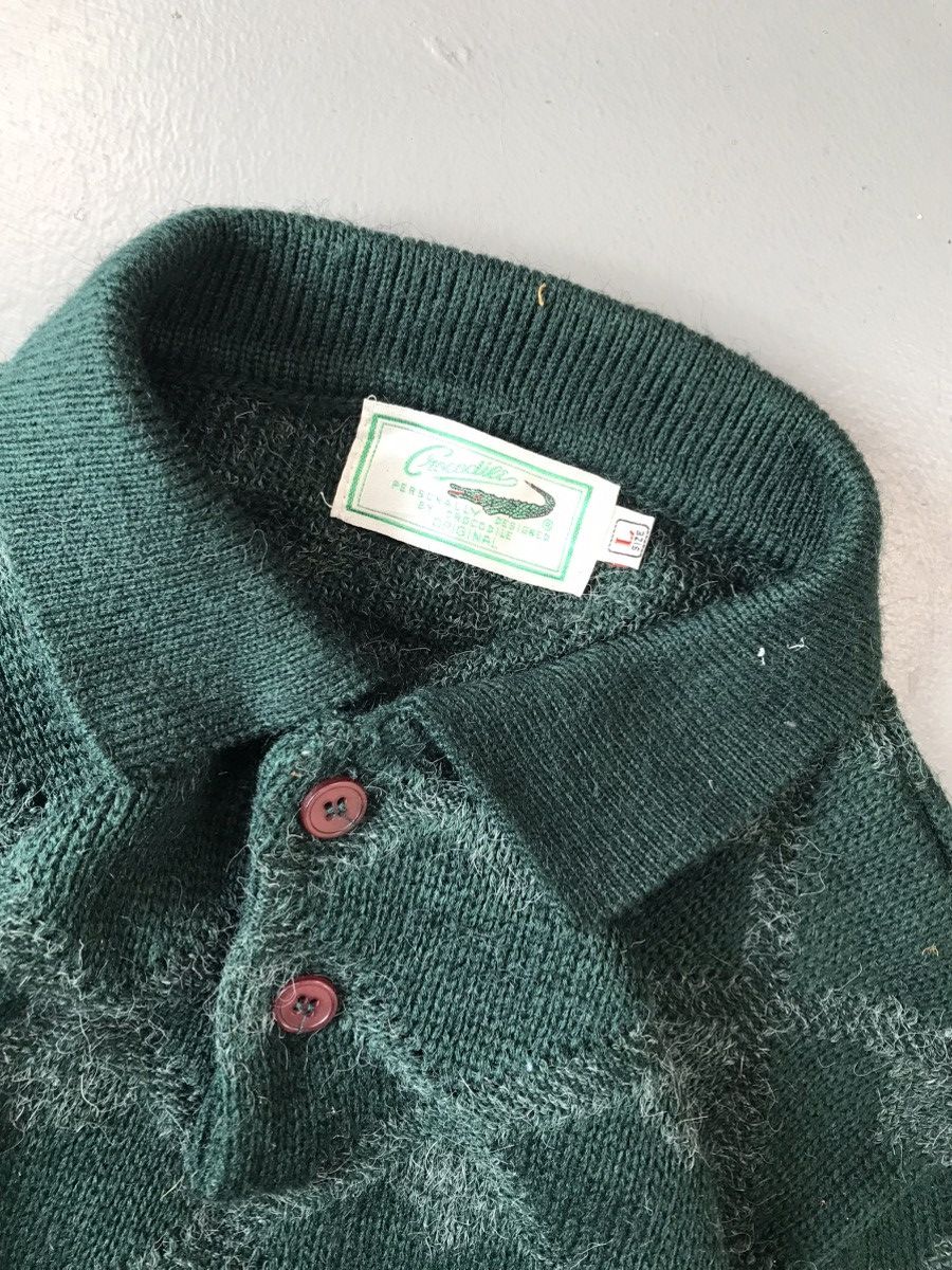 Designer × Vintage Rare vintage crocodile coller knit sweater Size US L / EU 52-54 / 3 - 5 Thumbnail