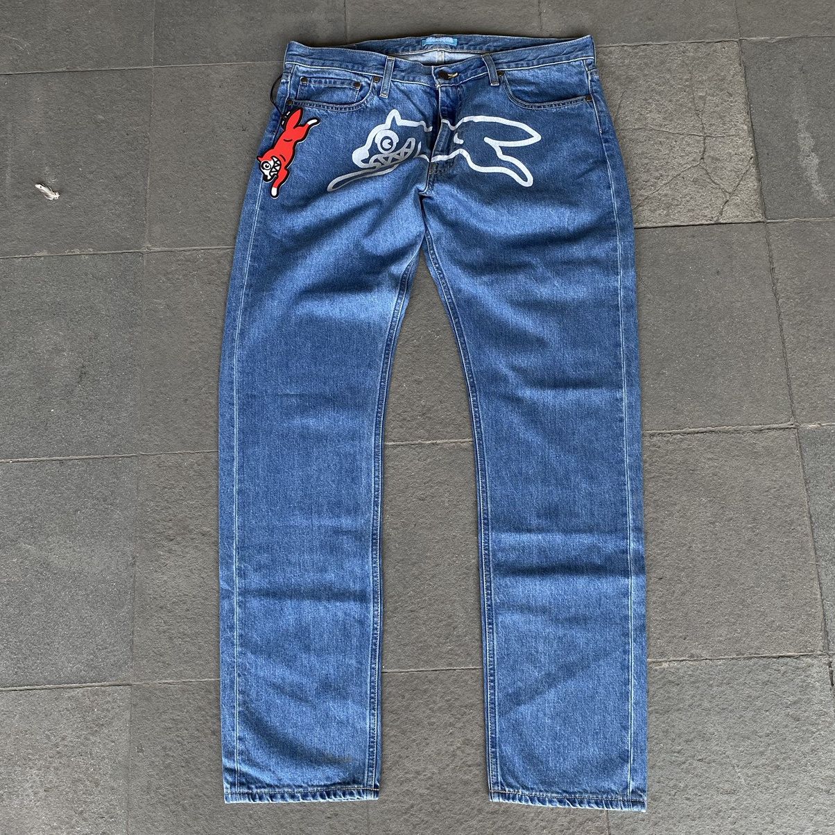 image of Billionaire Boys Club Ice Cream "running Dog" Denim Pants in Blue, Men's (Size 36)