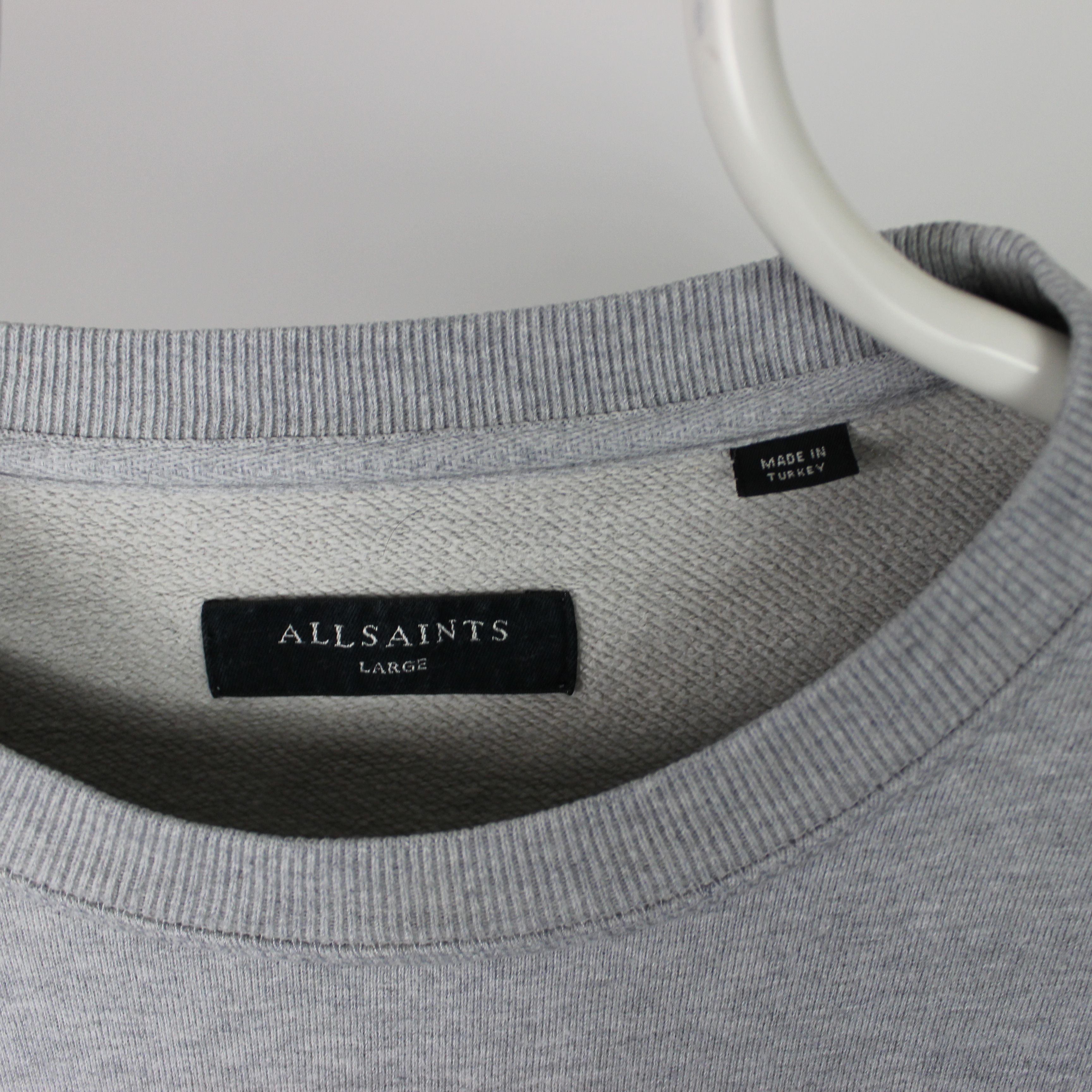 Allsaints Allsaints raven crew sweatshirt men L gray cotton Size US L / EU 52-54 / 3 - 4 Thumbnail