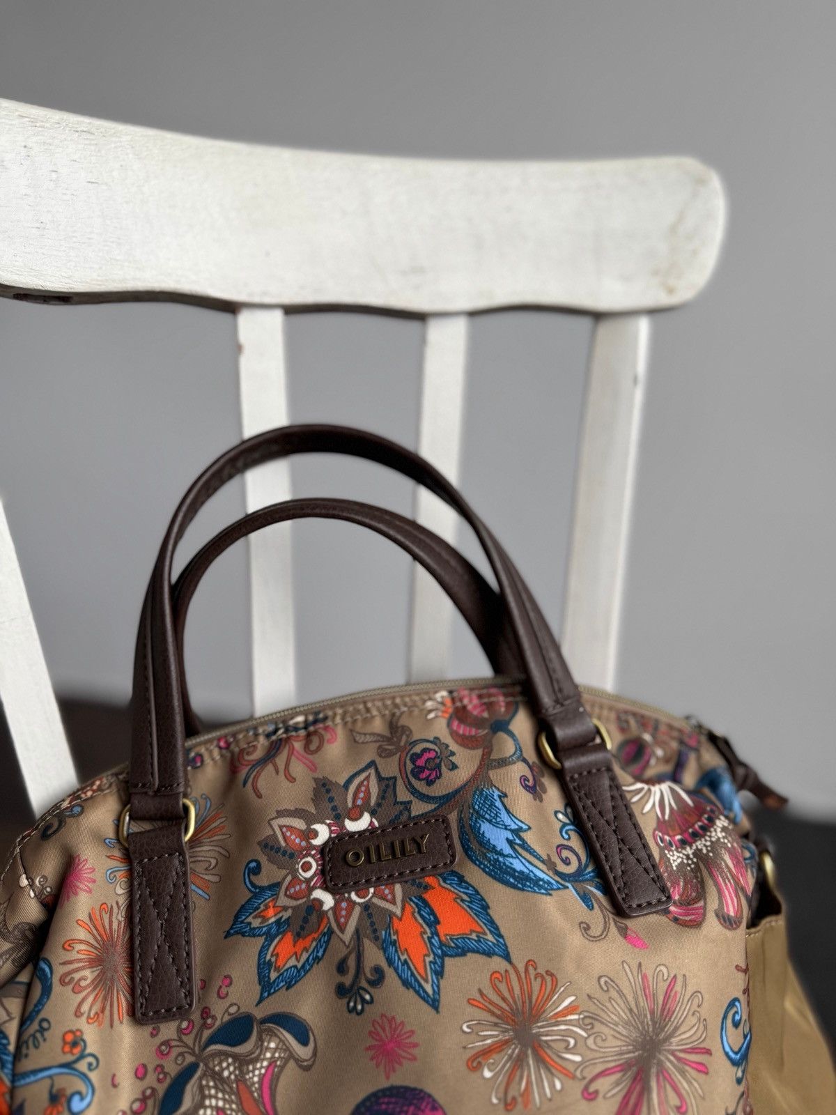 Designer × Oilily Oilily Womens Floral Handbag Zipper Logo Size ONE SIZE - 2 Thumbnail