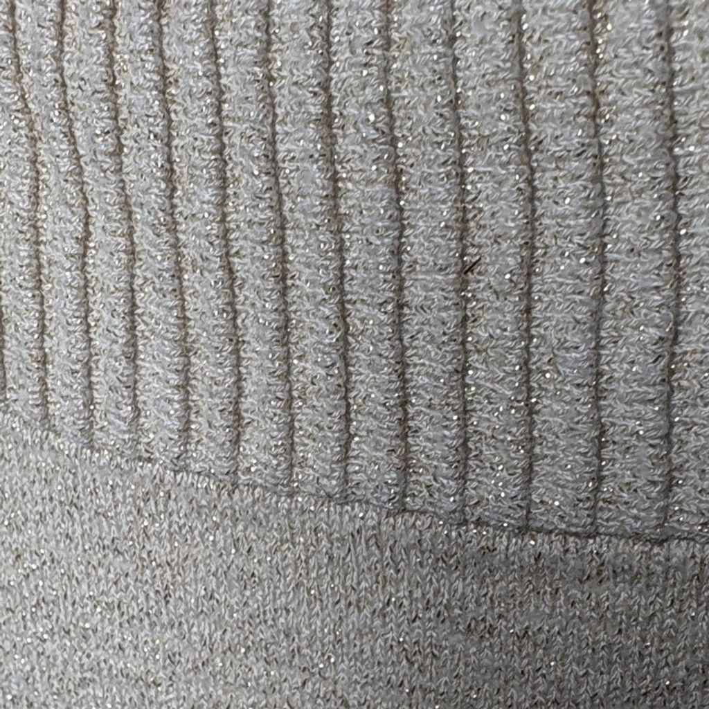 Worthington Worthington Scoop Neck Sweater in Cream and Gold Size L / US 10 / IT 46 - 3 Thumbnail